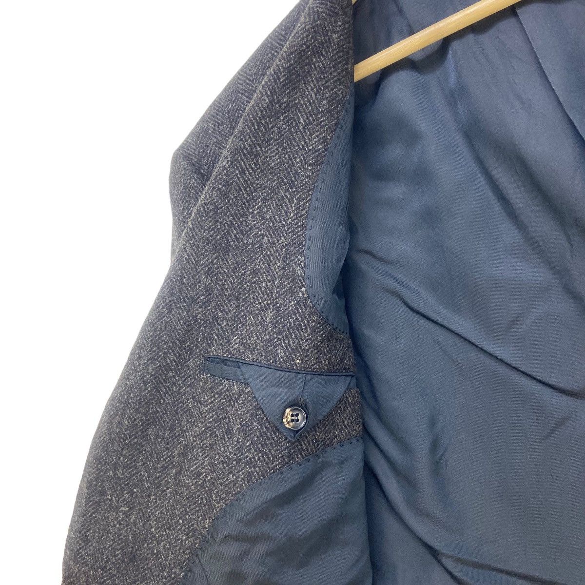Comme des Garcons Homme 🔥AD1990 CDG Homme Deux Herringbone Laine Wool Coat Blazer Size US S / EU 44-46 / 1 - 11 Thumbnail