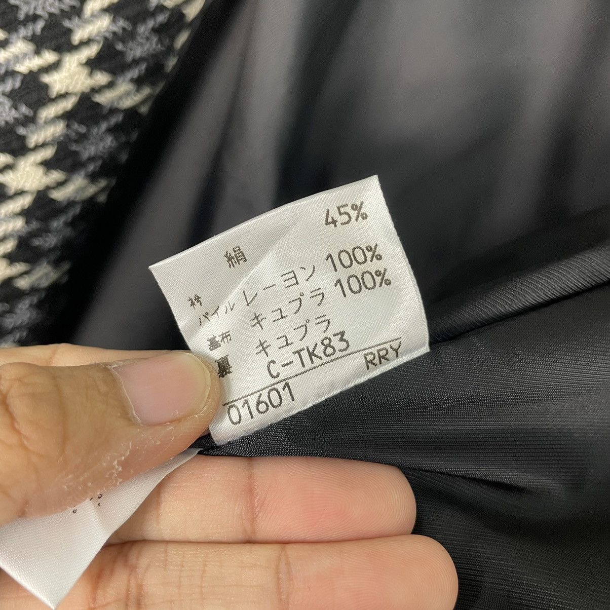 Burberry × Vintage 💥90s BURBERRYS CHECKED BLACK WHITE JACKET Size M / US 6-8 / IT 42-44 - 17 Thumbnail