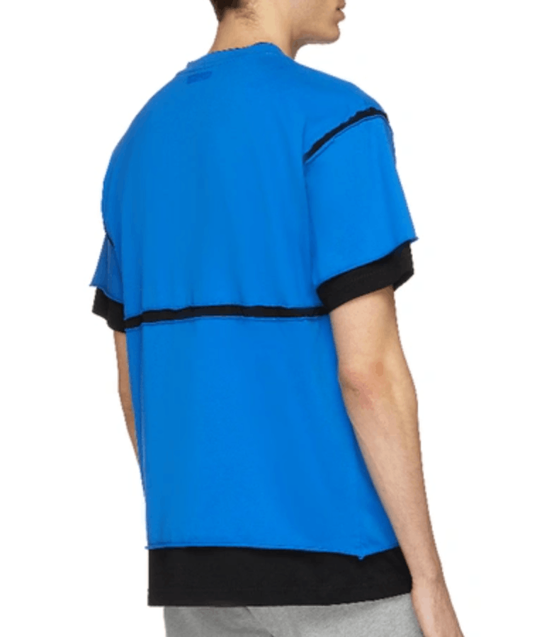 Vetements Blue Company Slogan Logo Patchwork T-Shirt Size US M / EU 48-50 / 2 - 4 Thumbnail
