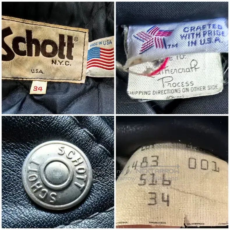 Schott Schott Diagonal zipper jacket leather jacket Size US S / EU 44-46 / 1 - 7 Thumbnail