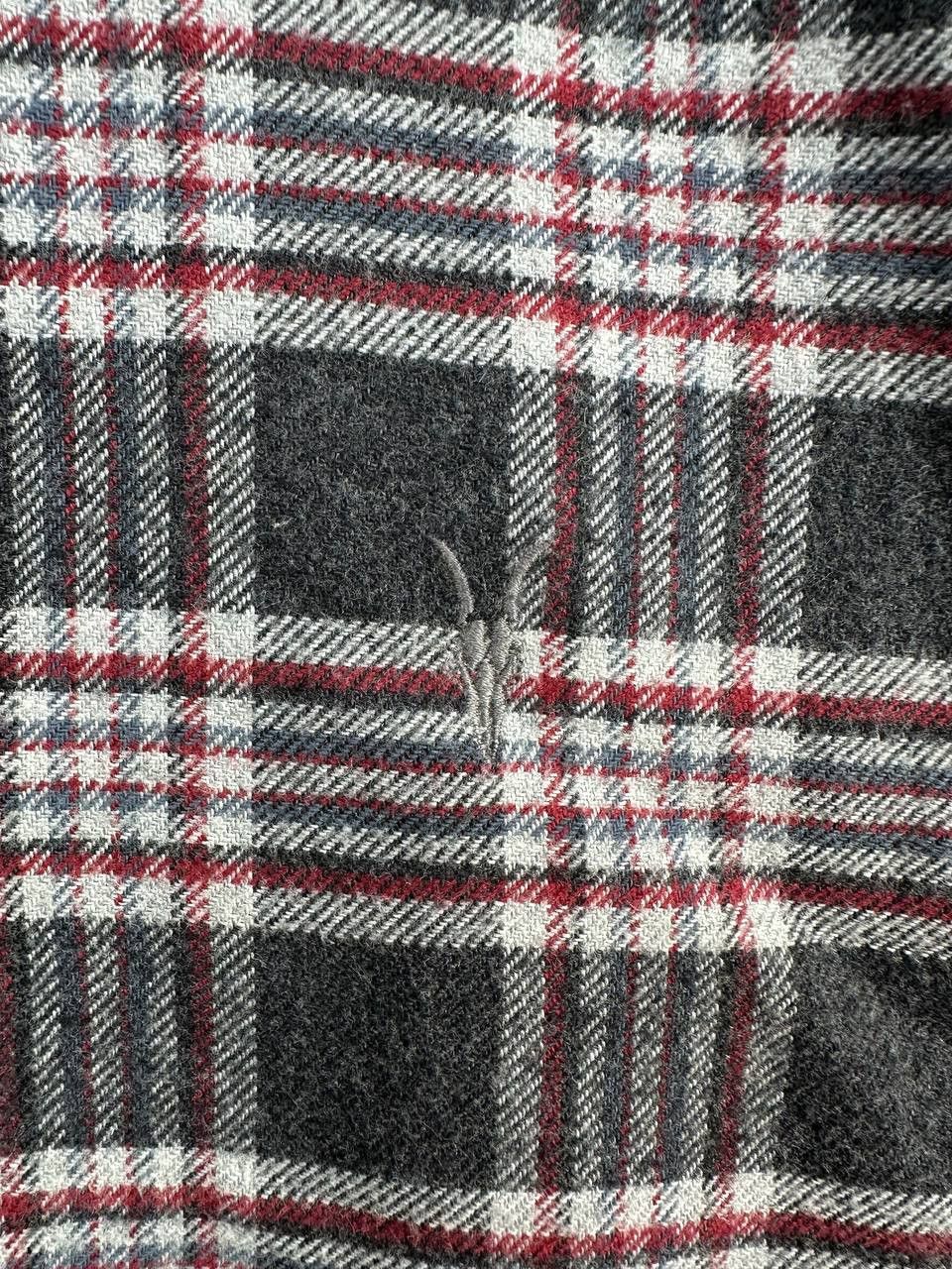 Allsaints AllSaints Gaines Brushed Flannel Shirt Check Ramskull Grunge Size US L / EU 52-54 / 3 - 10 Thumbnail