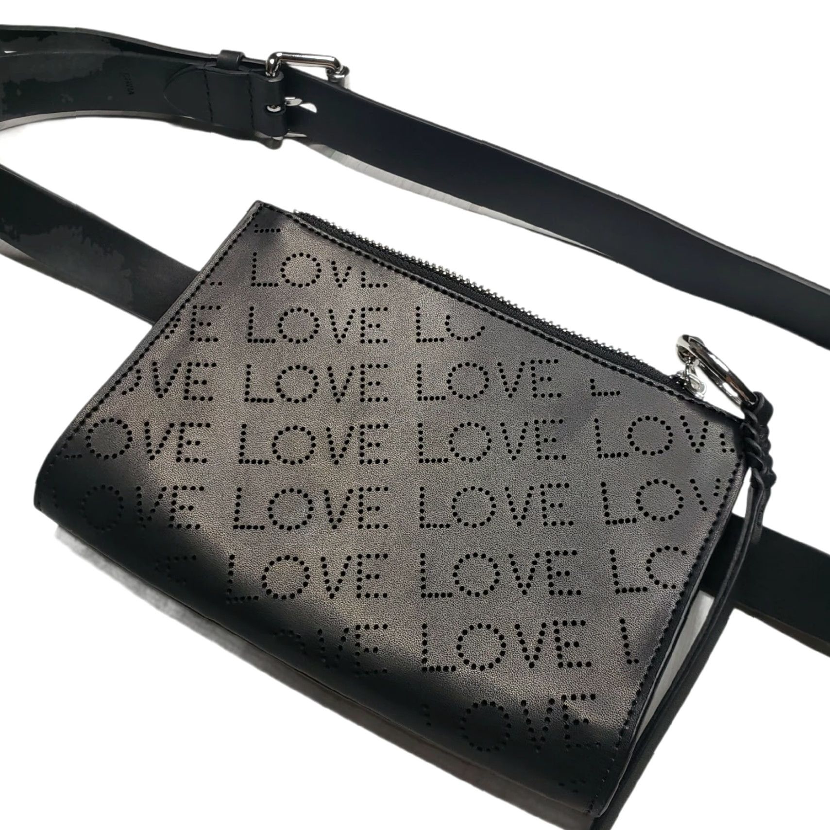 Rebecca Minkoff VINTAGE Rebecca Minkoff LOVE Black Leather Belt Bag Fanny Pack Rm 100419 Sz L/ XL Size ONE SIZE - 2 Thumbnail