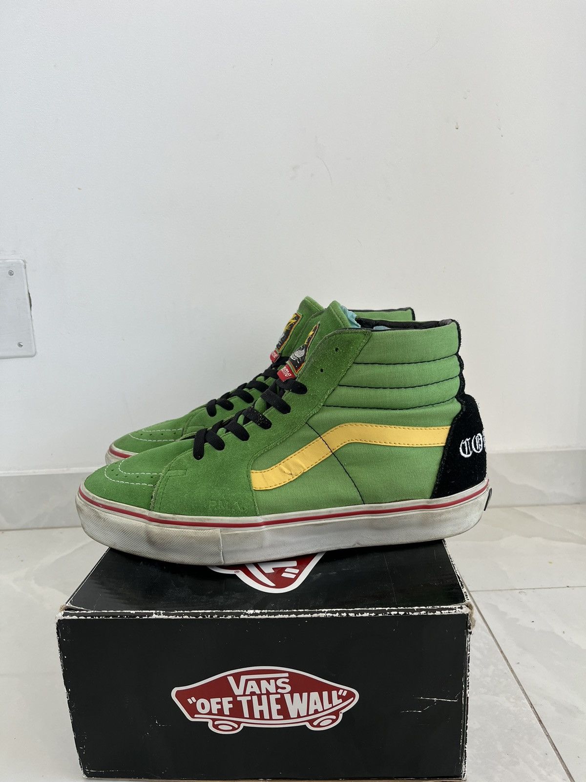 Supreme × Vans Vans x Supreme x Bad Brain Sk8-HI green Size US 11 / EU 44 - 3 Thumbnail