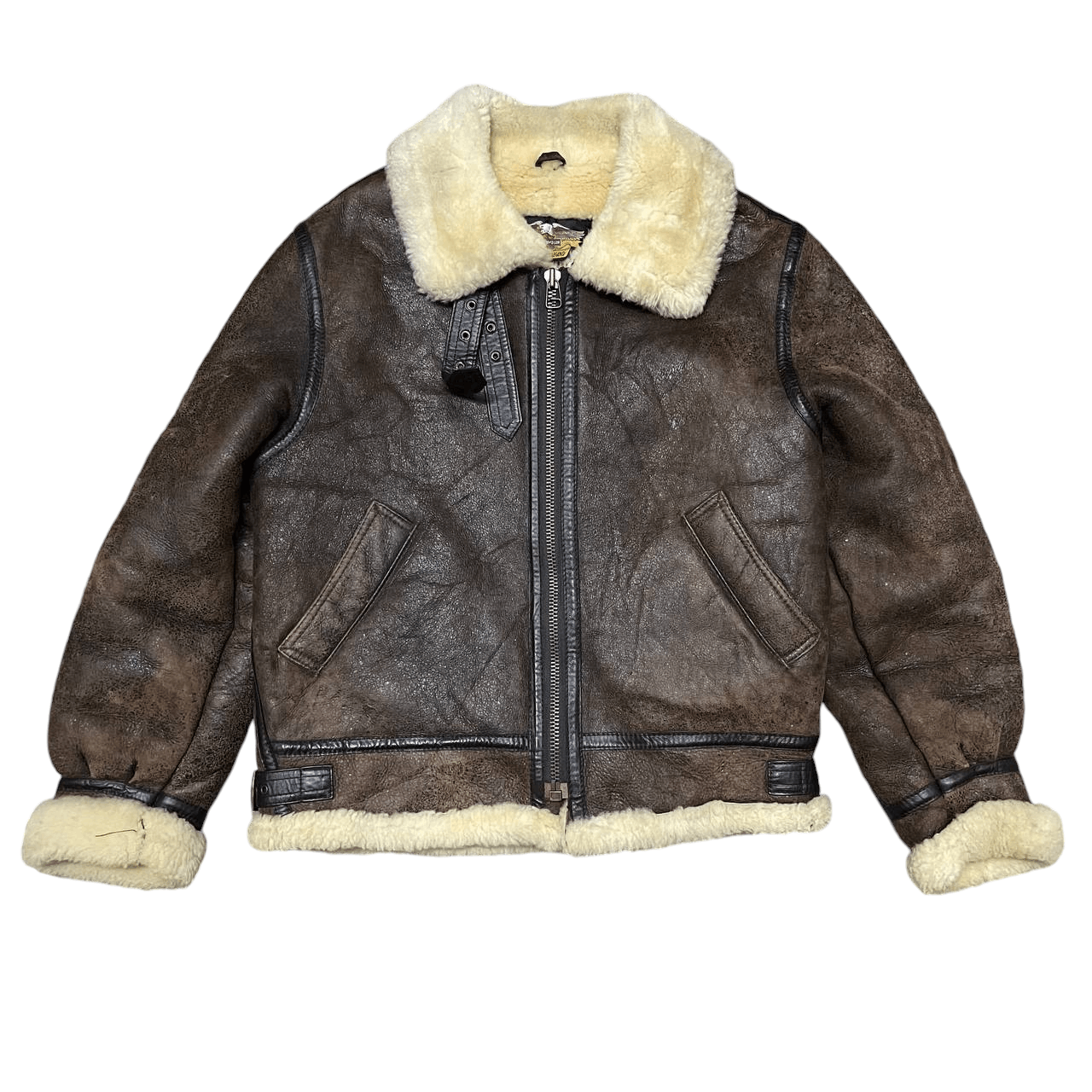 Harley Davidson Vintage Harley Davidson Motorcycle Sheepskin Leather Jacket Size US S / EU 44-46 / 1 - 1 Thumbnail