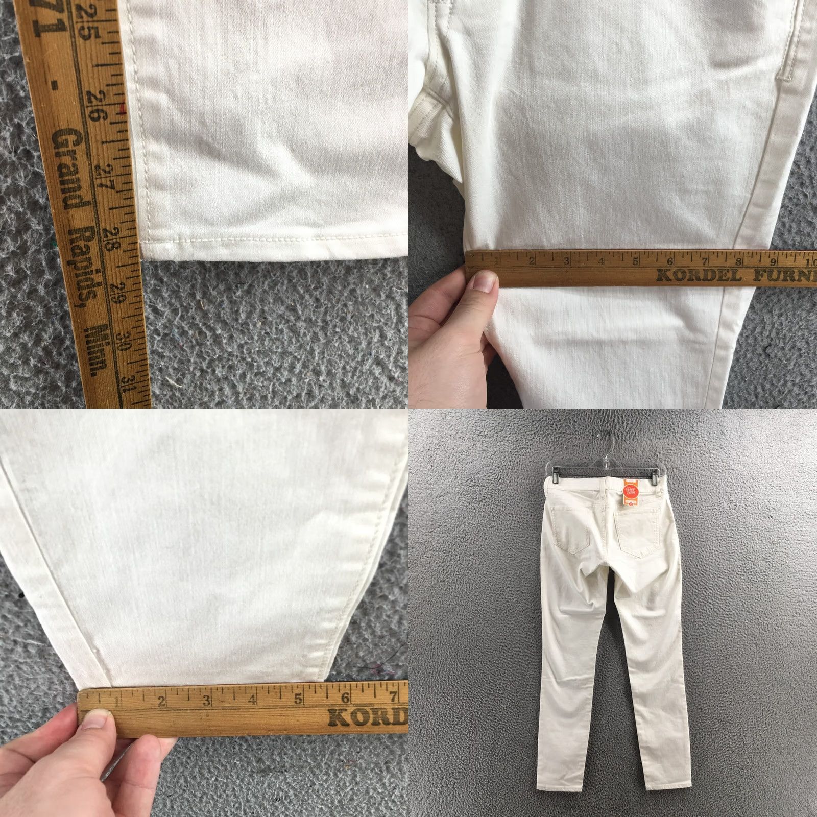 Old Navy Old Navy Rock Star Super Skinny Jeans Womens 8R White NEW Size 29" - 8 Thumbnail