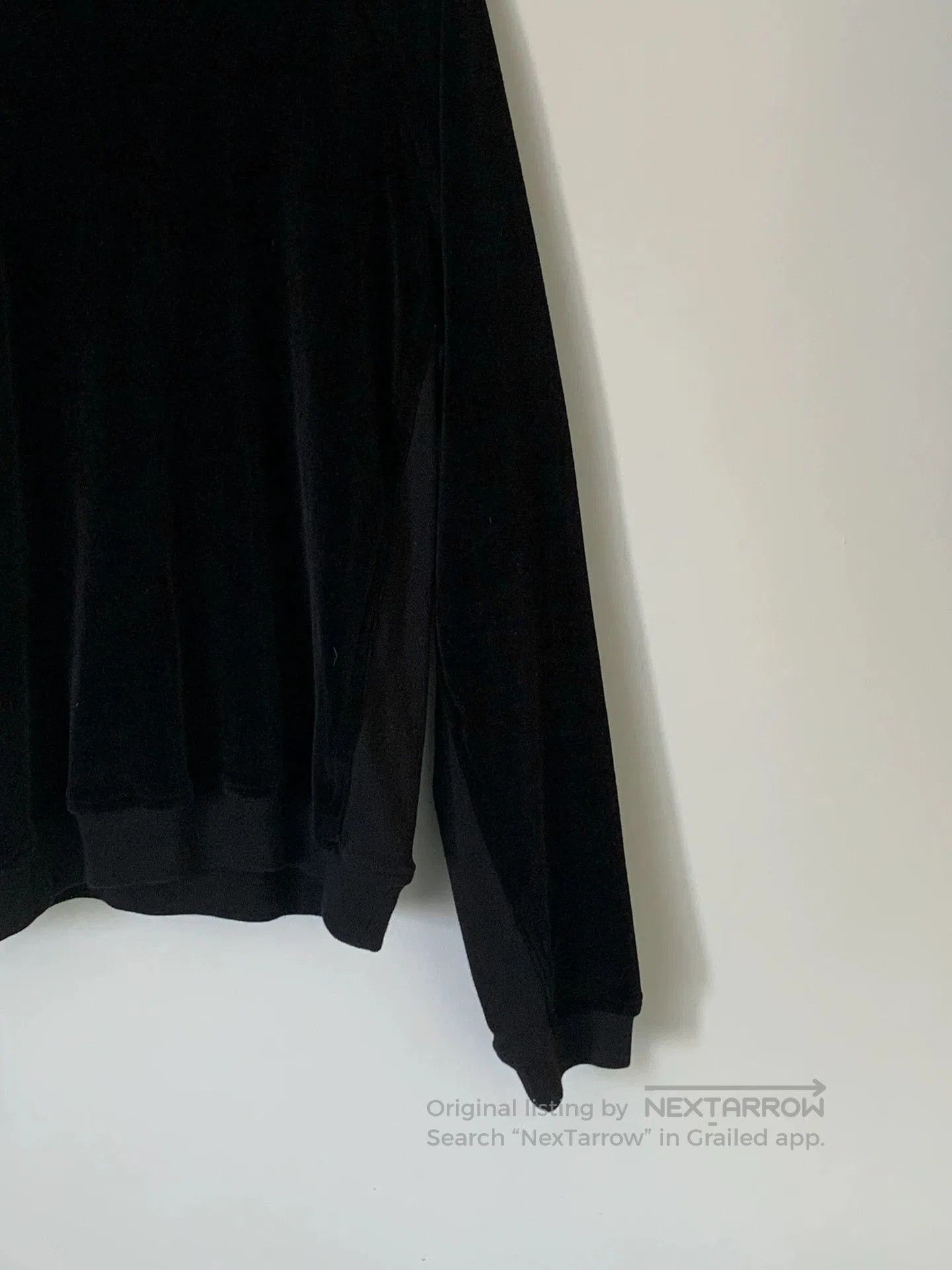 Haider Ackermann Haider Ackermann Black Velvet Sweatshirt. Size US M / EU 48-50 / 2 - 3 Thumbnail