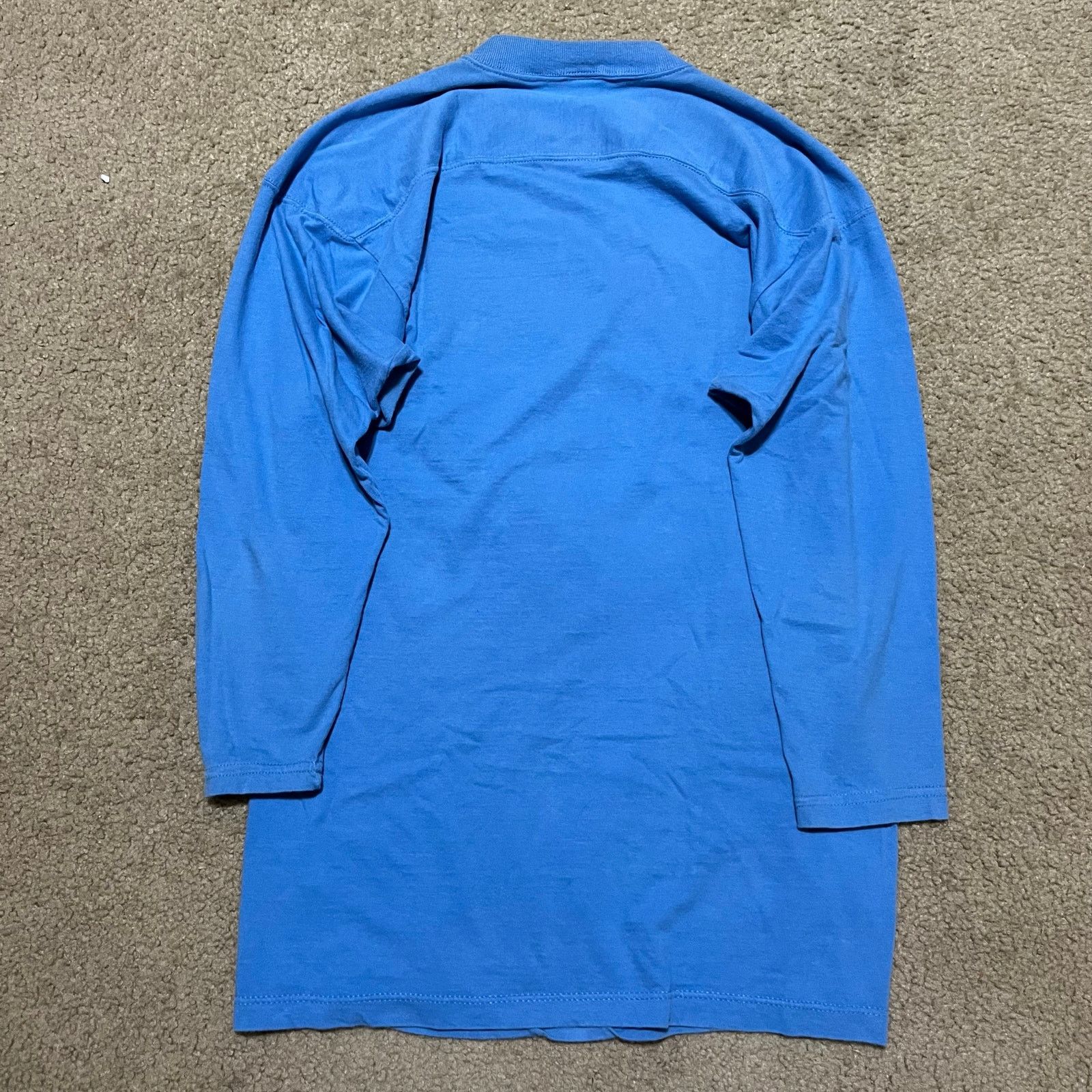 Russell Athletic Vintage Russel Panda Bear holding his Cub Blue Graphic Shirt Size US XL / EU 56 / 4 - 2 Thumbnail