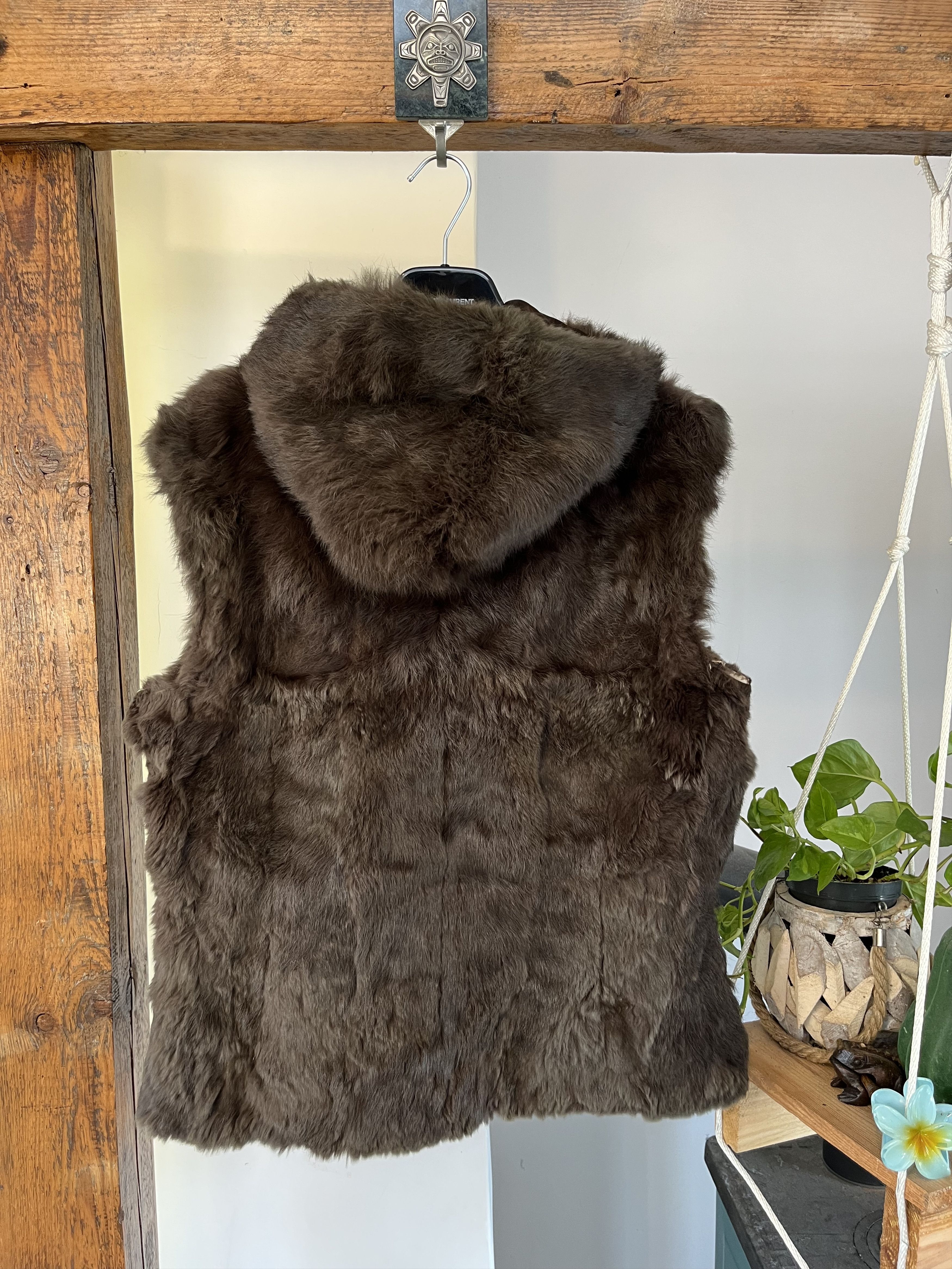 If Six Was Nine × Japanese Brand y2k Avant Garde Opium Emo Fur Hoodie Vest Jacket Drip Size US S / EU 44-46 / 1 - 2 Thumbnail
