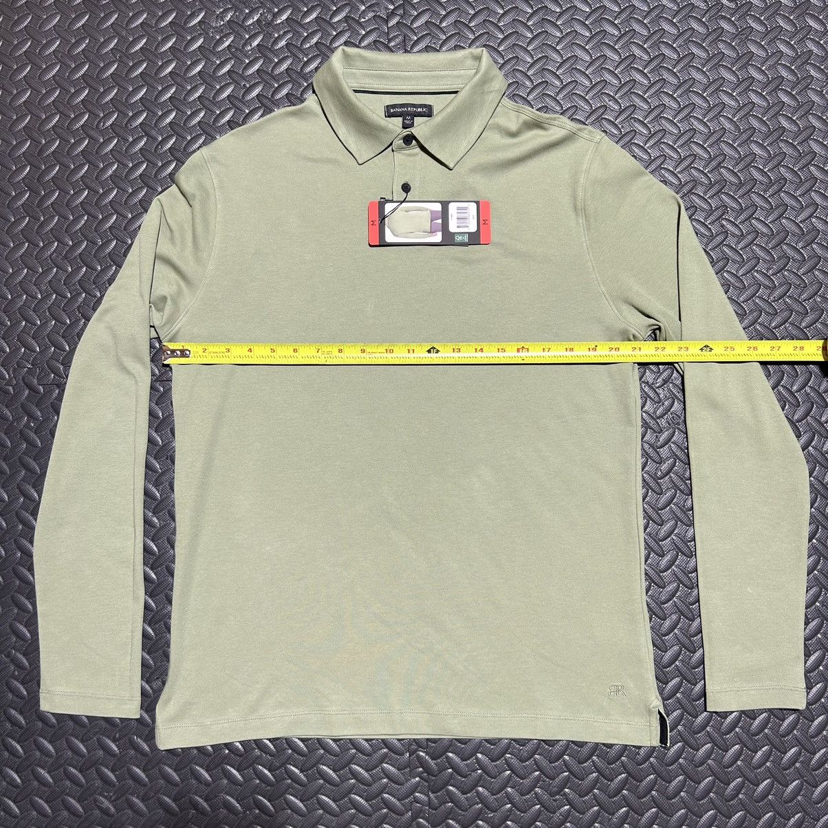 Banana Republic × Designer Banana Republic Luxe Touch Polo Shirt Men's Medium L/S NEW Size US M / EU 48-50 / 2 - 7 Thumbnail