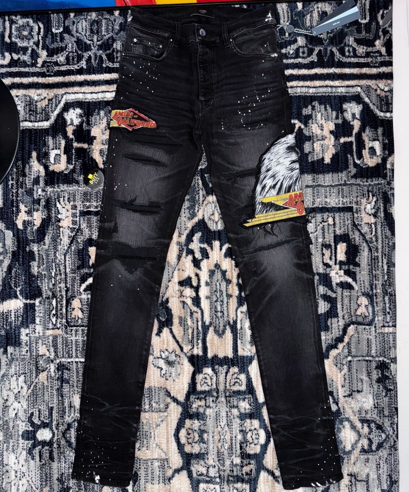 Amiri Amiri California eagle patch jeans Size US 32 / EU 48 - 1 Thumbnail