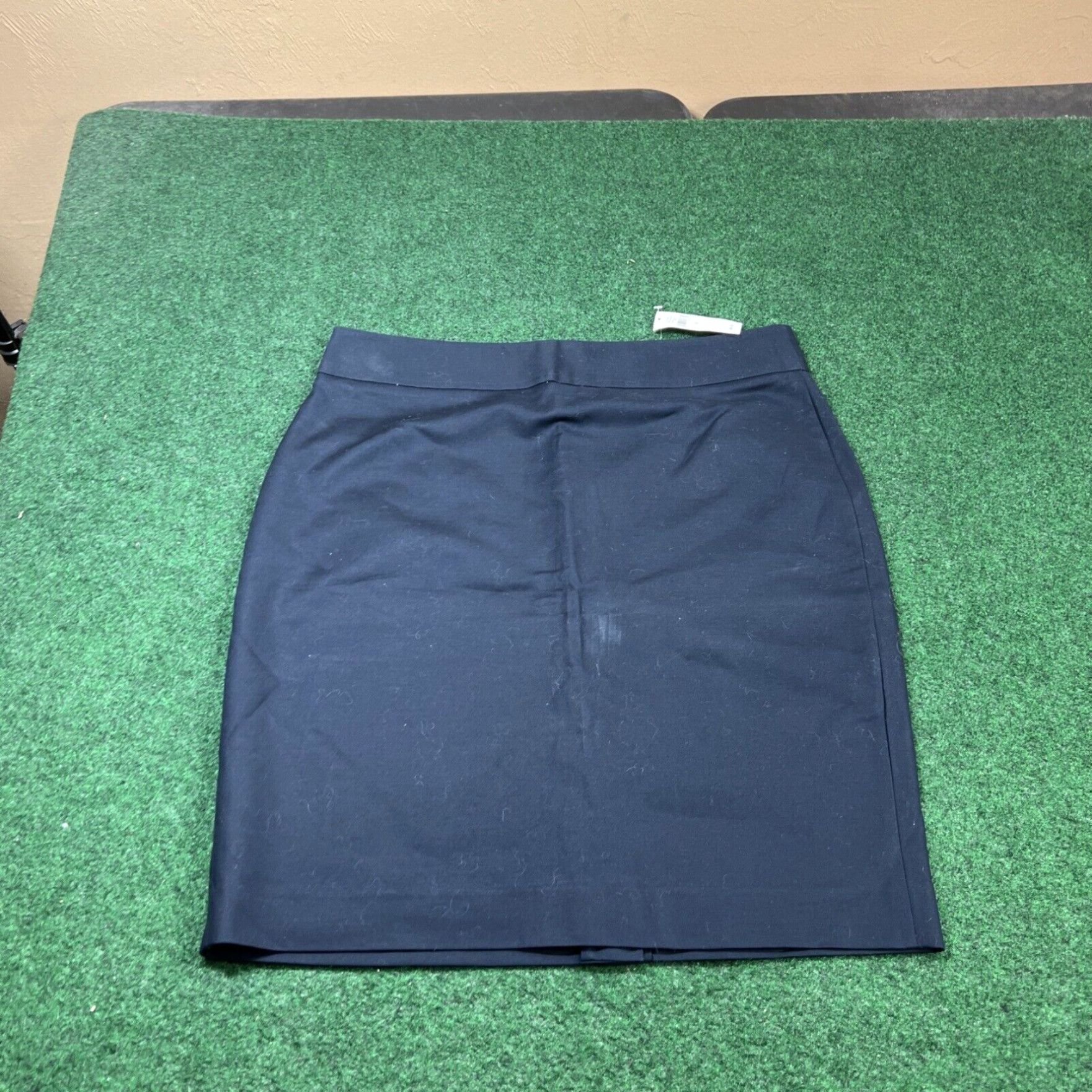 Banana Republic Banana Republic A-Line Skirt Womens 8 Navy Blue Pull On Zip Side Business New Size 30" / US 8 / IT 44 - 1 Thumbnail