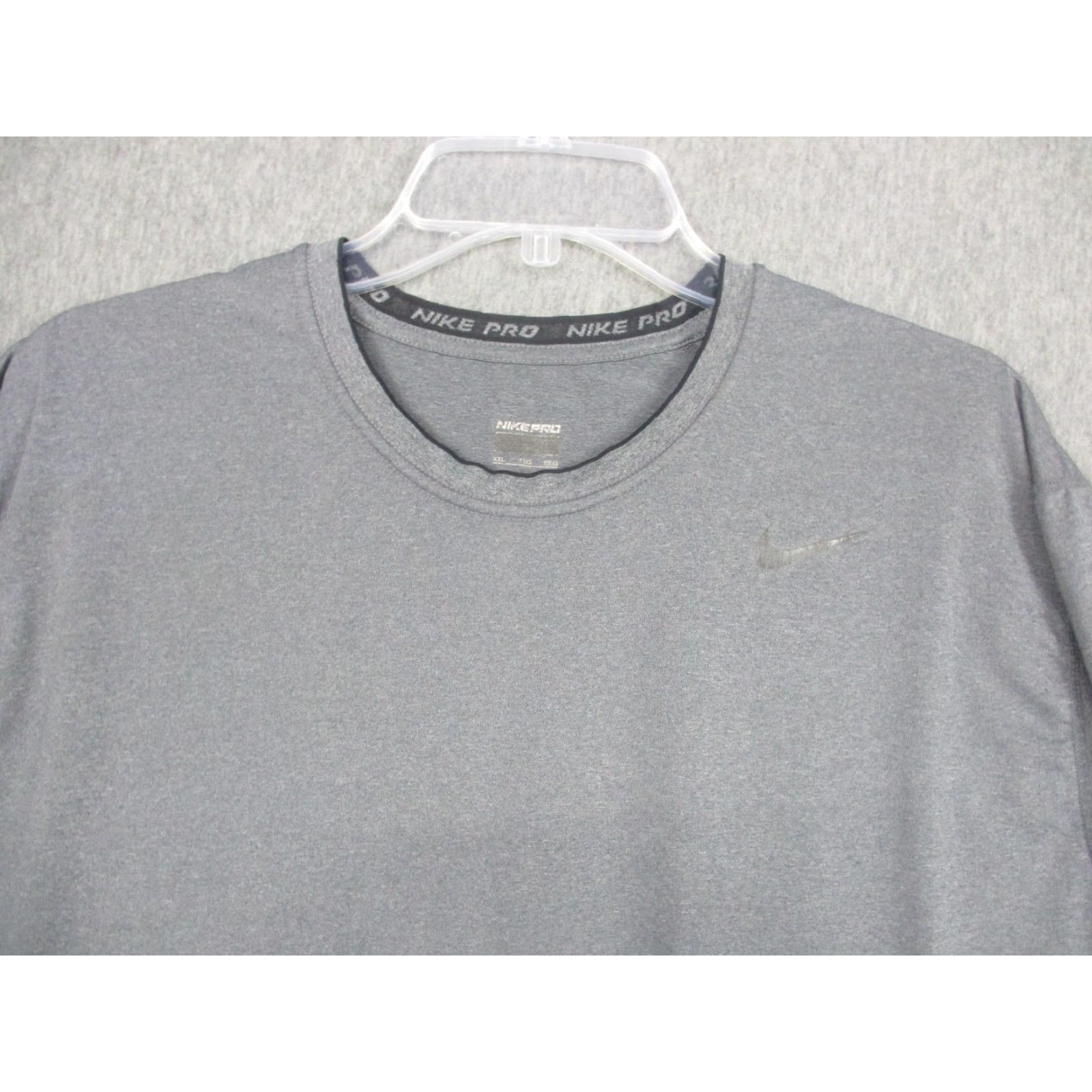 Nike Nike Pro Shirt Mens 2XL Gray Long Sleeve NikeFIT Performance Training Crewneck Size US XXL / EU 58 / 5 - 4 Thumbnail
