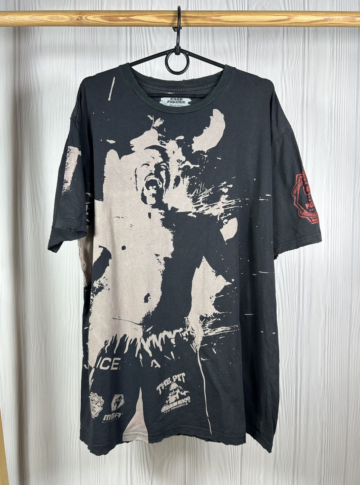 Vintage Vintage AOP Chuck Liddell Iceman MMA T-Shirt Size XL Printed Size US XL / EU 56 / 4 - 1 Thumbnail