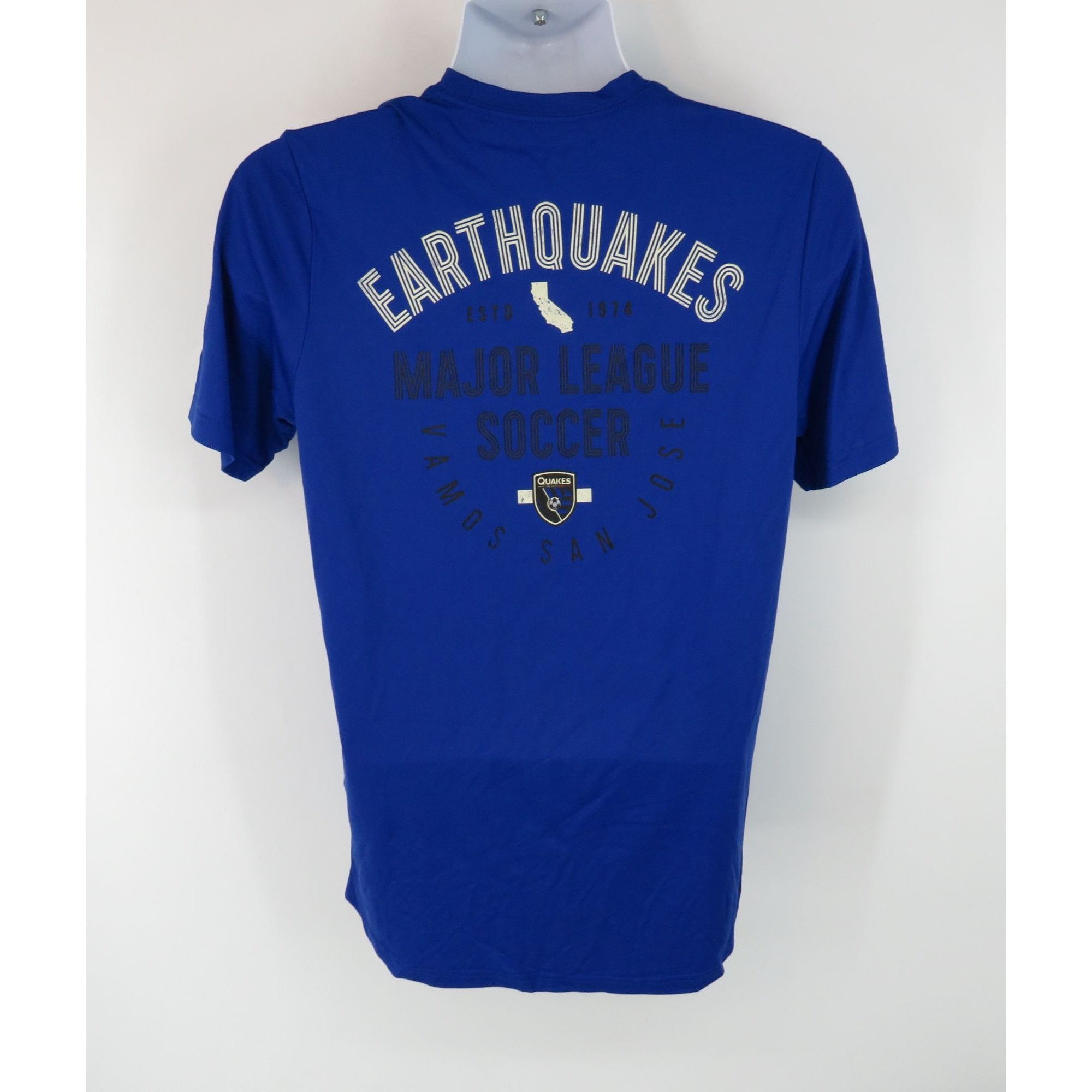 Adidas Adidas Mens Blue San Jose Earthquakes MLS Soccer T-Shirt Med Size US M / EU 48-50 / 2 - 3 Thumbnail