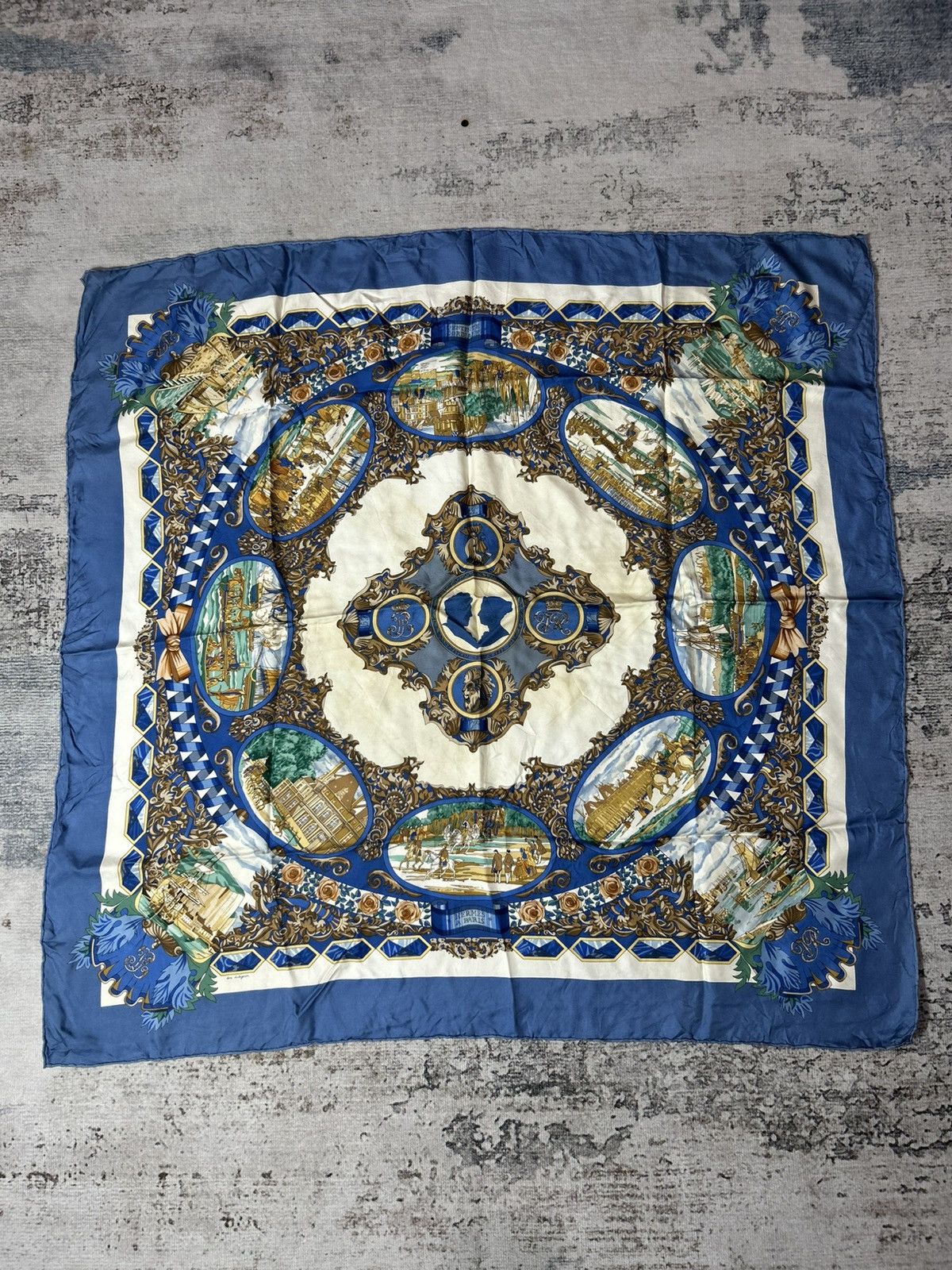 Hermes Vintage Hermes L'entente cordiale silk scarf Size ONE SIZE - 2 Thumbnail