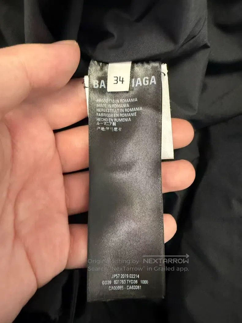 Balenciaga Balenciaga Lock Logo Cotton Filled Down Jacket Size XXS / US 00 / IT 34 - 4 Thumbnail