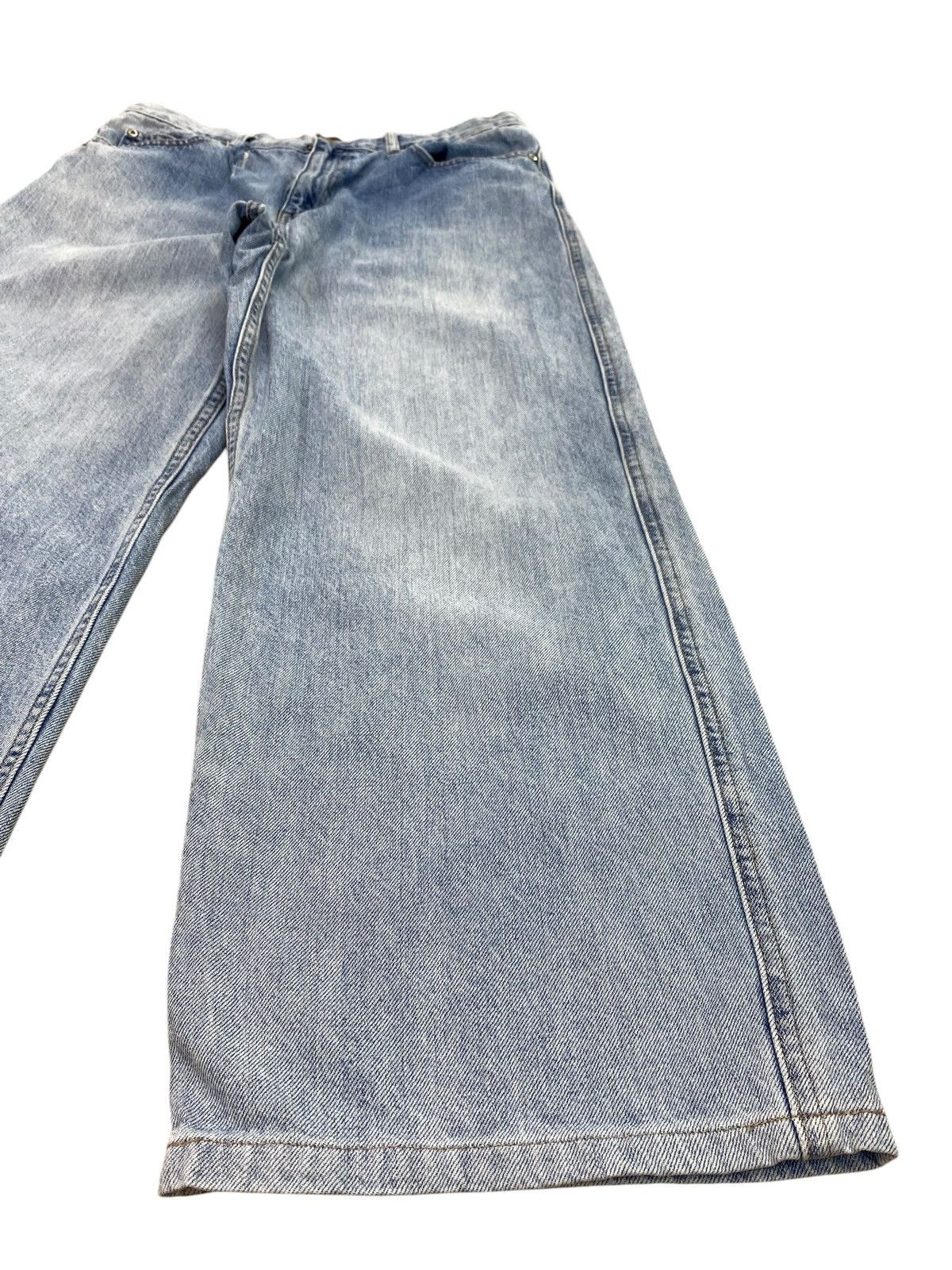 Uniqlo Uniqlo Brand Acid Blue Wash Style Baggy Jeans Size US 30 / EU 46 - 8 Thumbnail