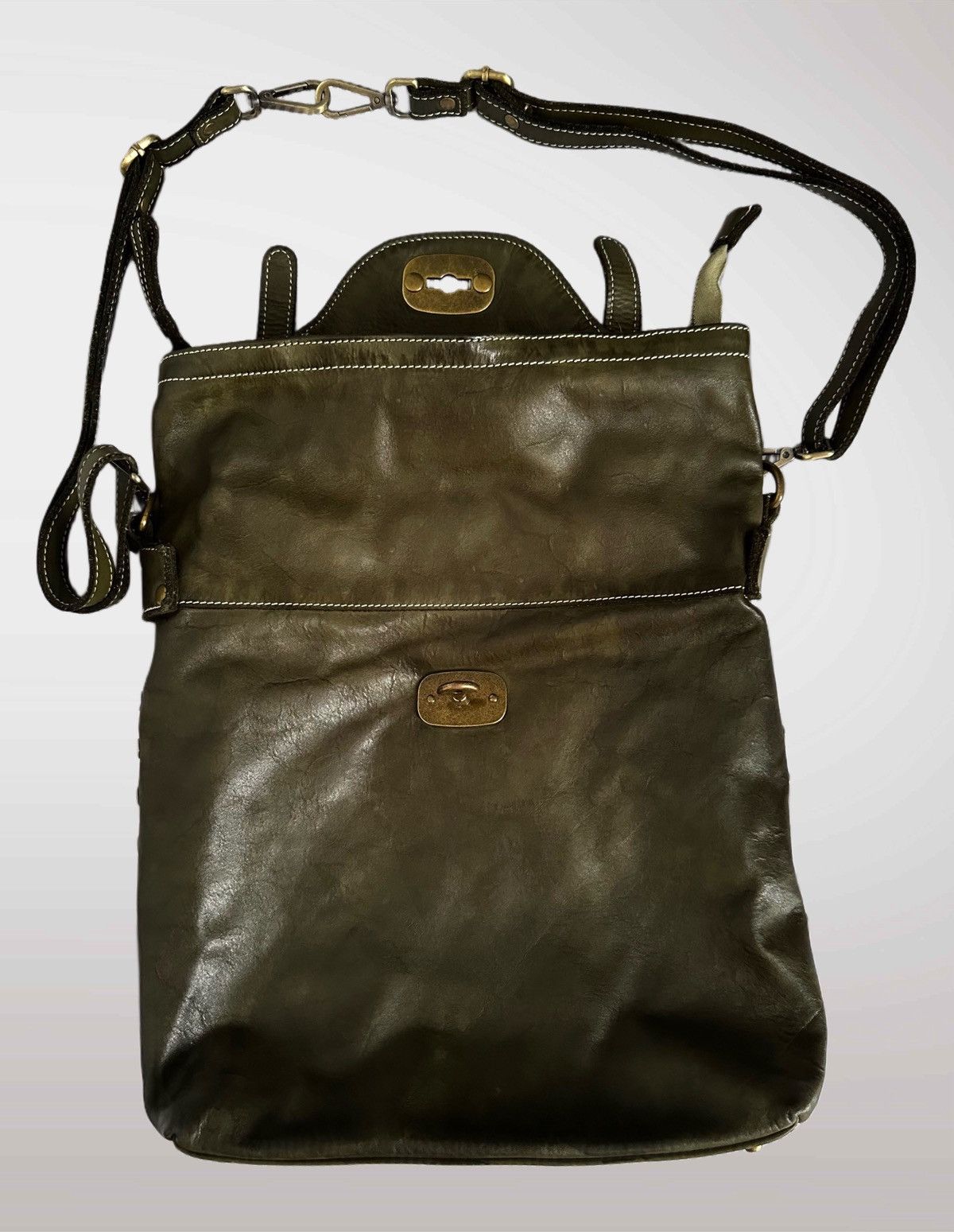 Other Barone Firenze Green Leather crossbody bag Size ONE SIZE - 2 Thumbnail