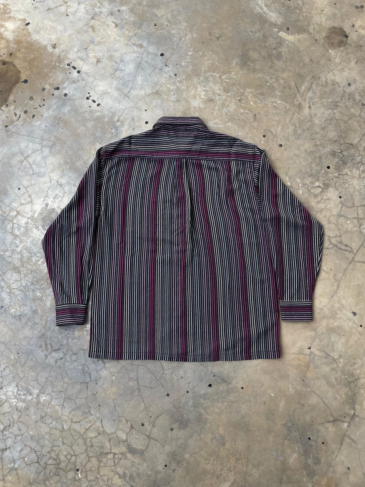 Beverly Hills Polo Club Beverly Hills Polo Club Striped Buttom Up Longsleeve Shirt Size US XL / EU 56 / 4 - 7 Thumbnail