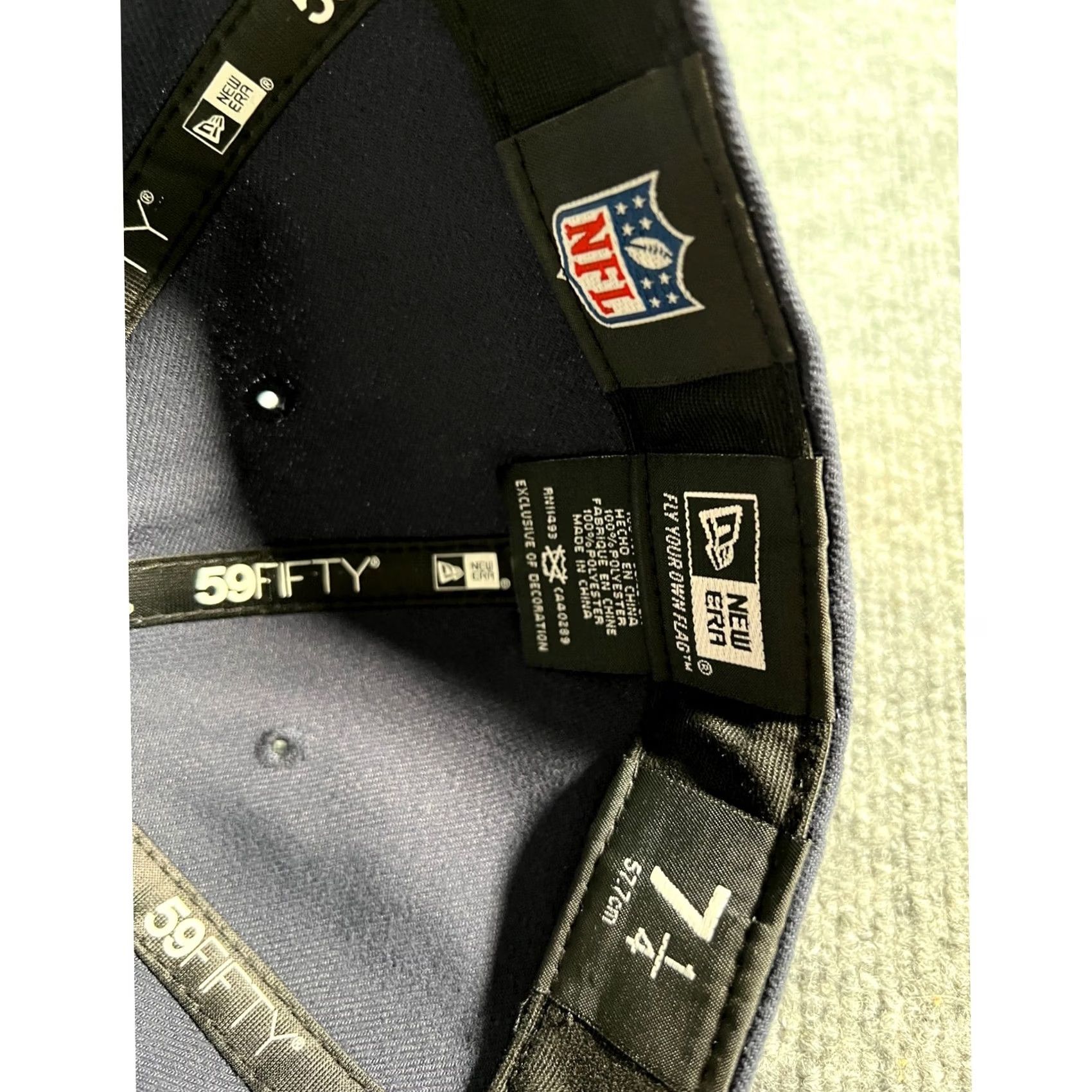 New Era New Era Houston Texans Hat Mens 7 1/4 Navy Blue 59FIFTY NFL On Field Fitted Cap Size ONE SIZE - 7 Thumbnail