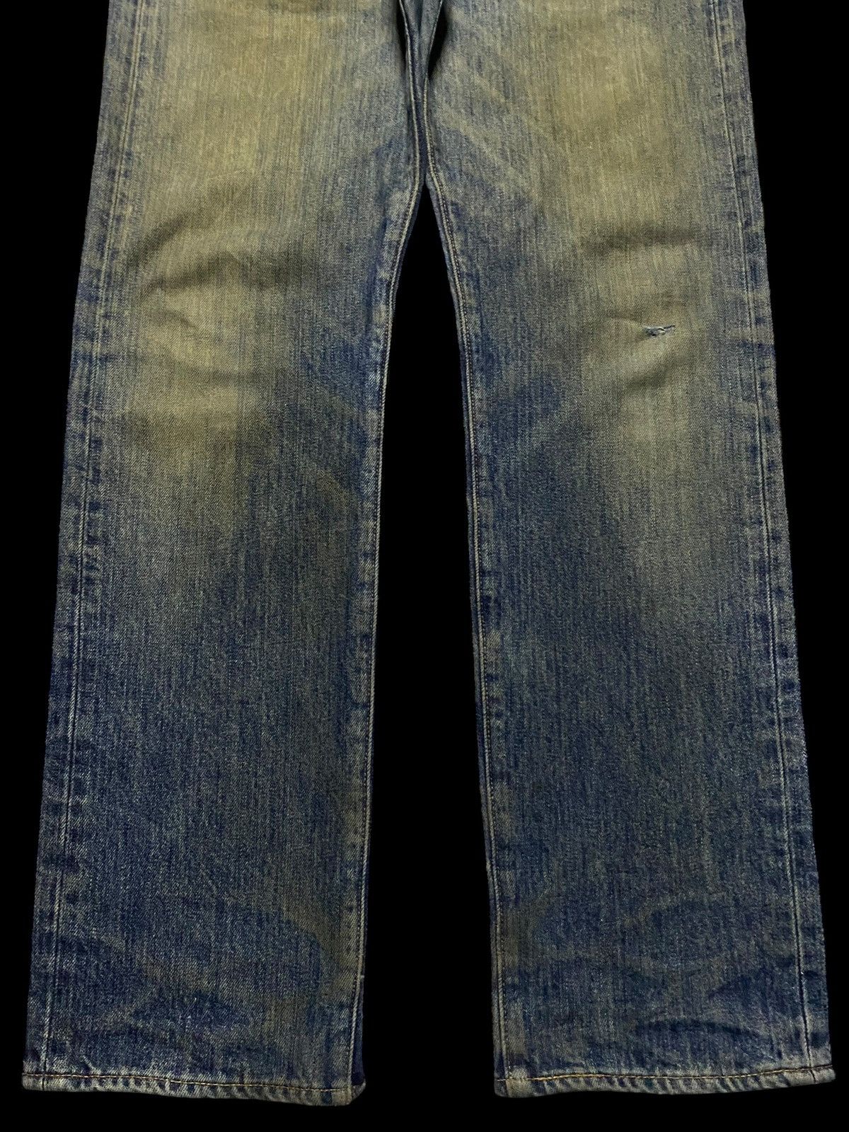 Levi's Vintage Clothing Levis Y2K Big E Mud Wash Distressed Slim Jeans Size US 31 - 5 Thumbnail