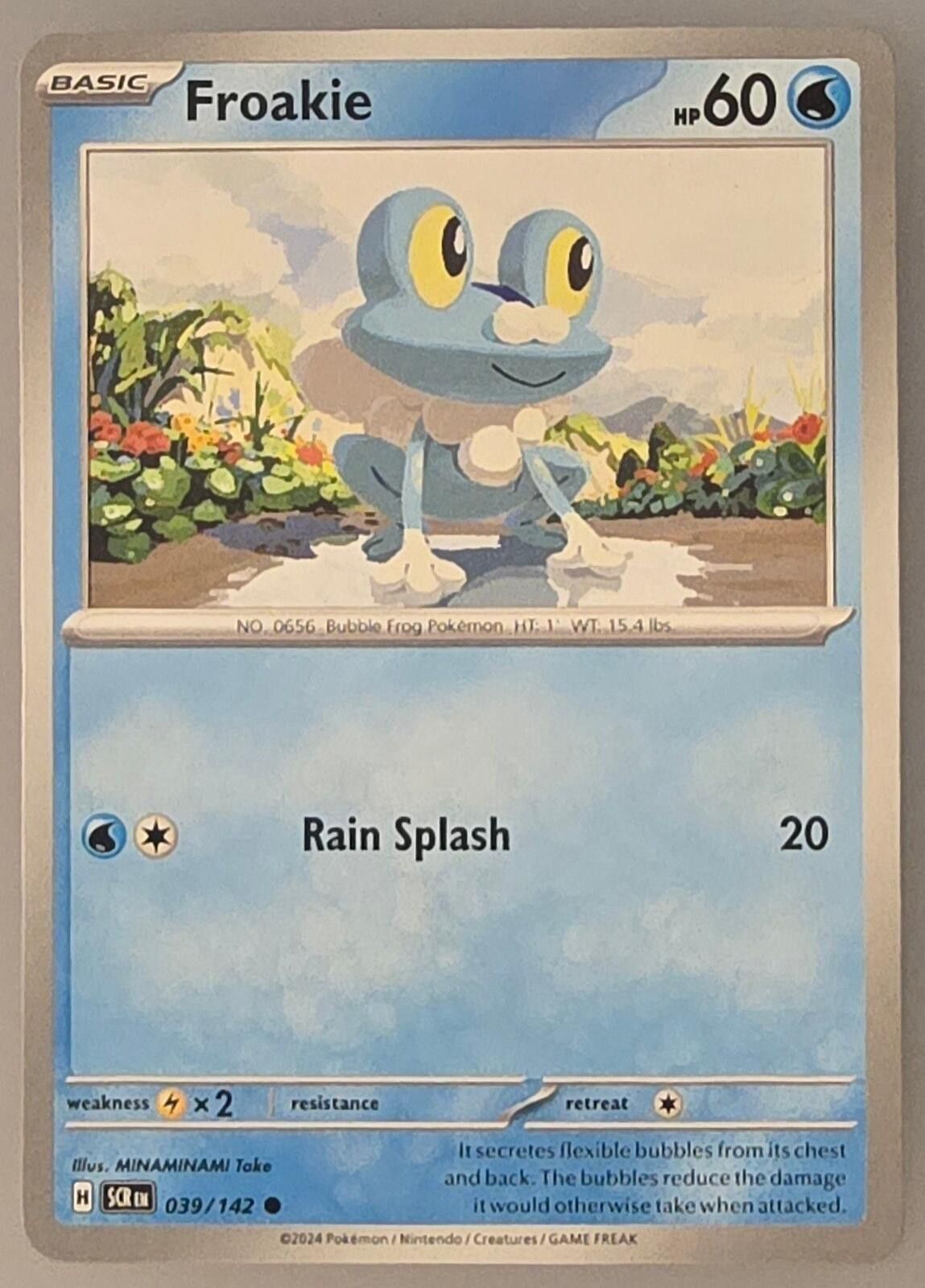Pokemon Froakie (039/142) card Stellar Crown Size ONE SIZE - 1 Thumbnail