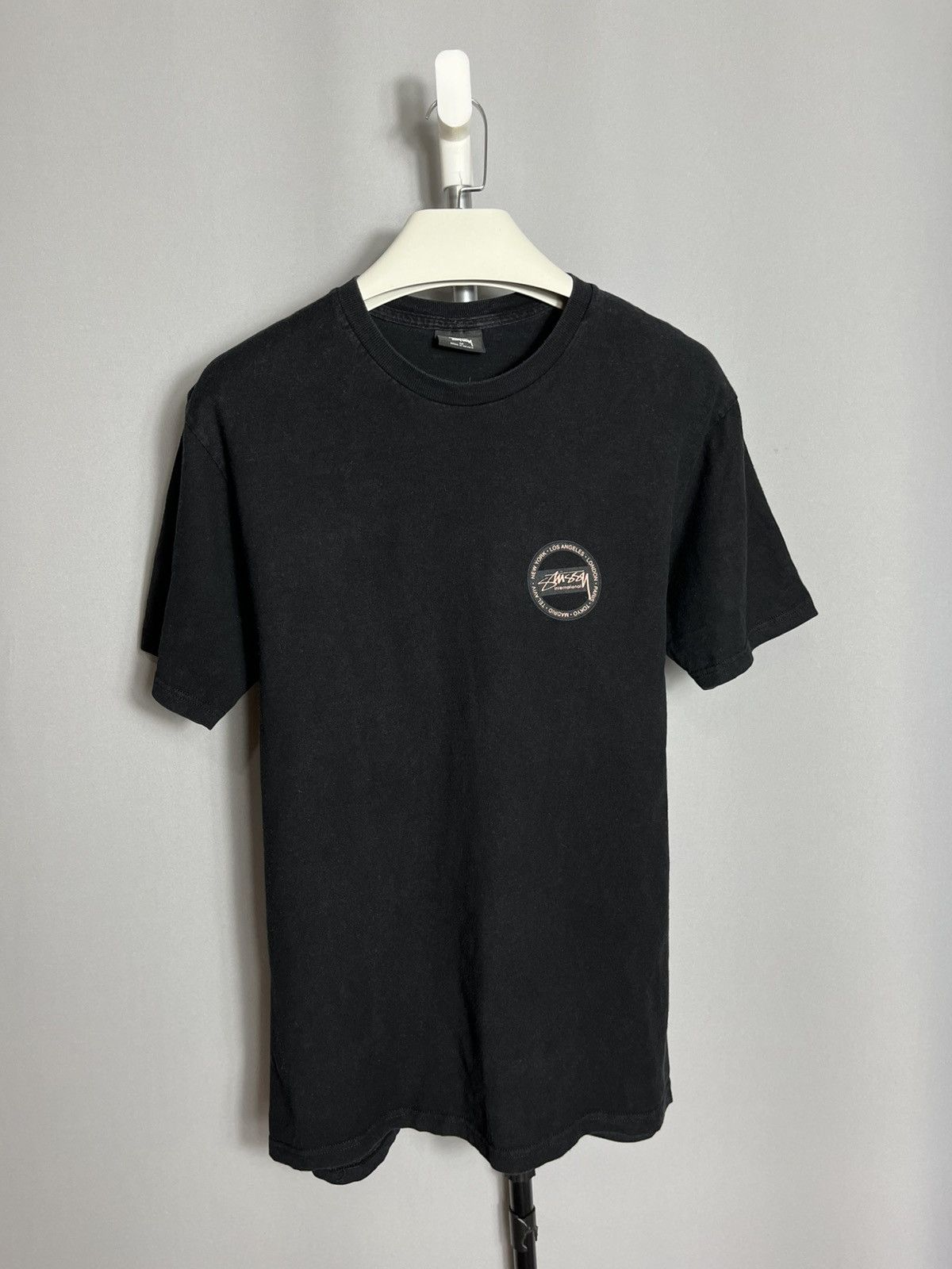 Stussy Stussy International t-shirt mens black cotton short sleeve Size US M / EU 48-50 / 2 - 2 Thumbnail