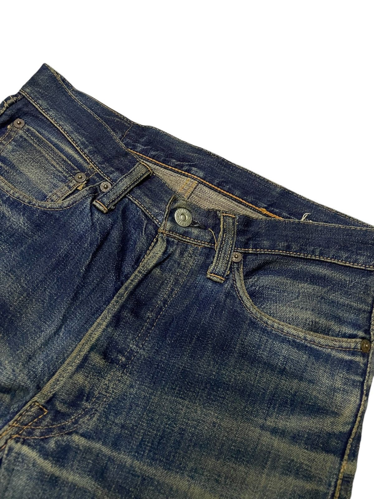 Kapital × Sugar Cane × Toyo Enterprises Vintage Sugar Canes 140z Hemp Green Selvedge Mud Wash Jeans Size US 29 - 9 Thumbnail