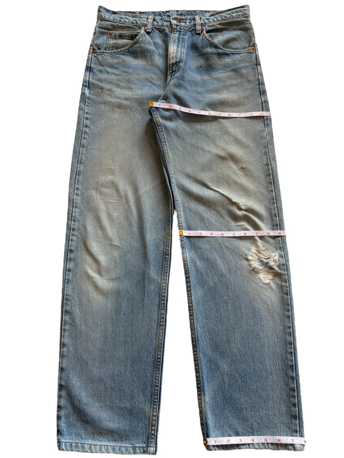 Levi's Vintage 80s Levis 610 Orange Tab Faded Wash Loose Jeans Size US 32 / EU 48 - 15 Thumbnail