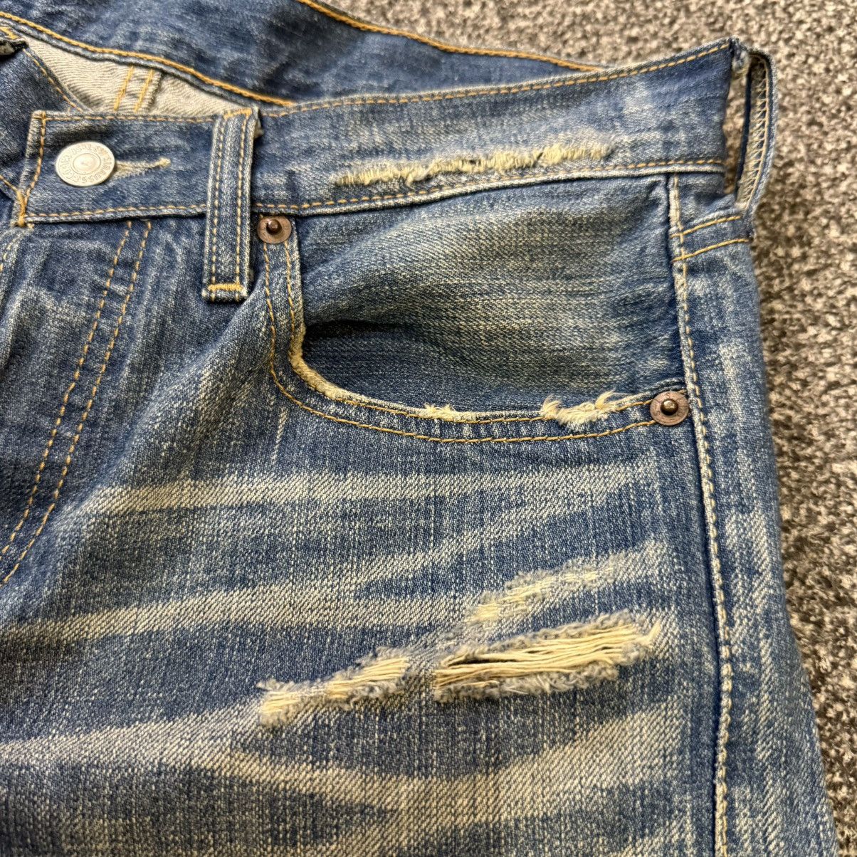 Levi's Vintage Clothing 🔥🇯🇵 Vintage 90s Japanese Levis 501 Distressed Denim Size US 29 - 13 Thumbnail