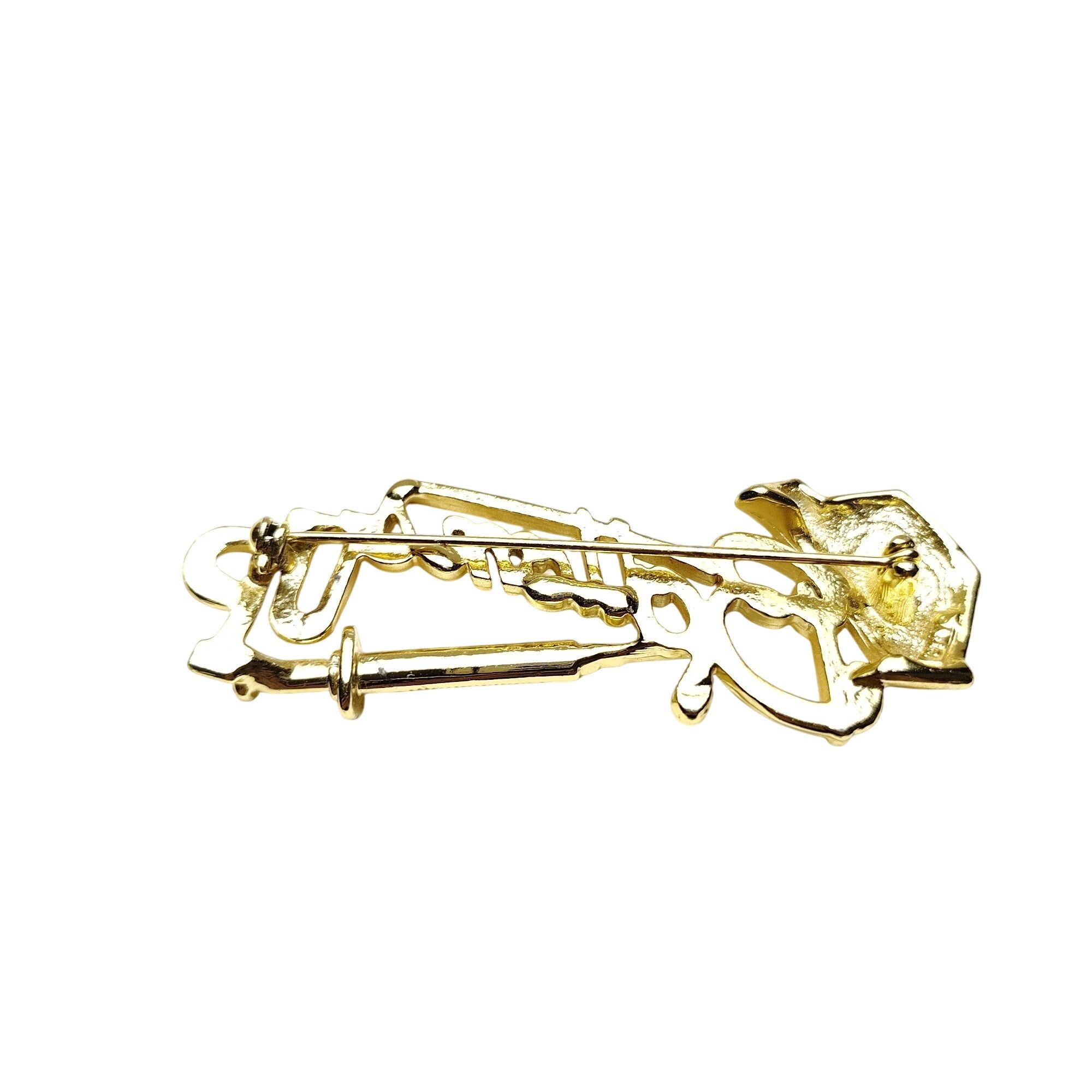 Other Bottoms Up Nurse AJC Signed Gold Tone Vintage 80s Pin Health Size ONE SIZE - 2 Thumbnail