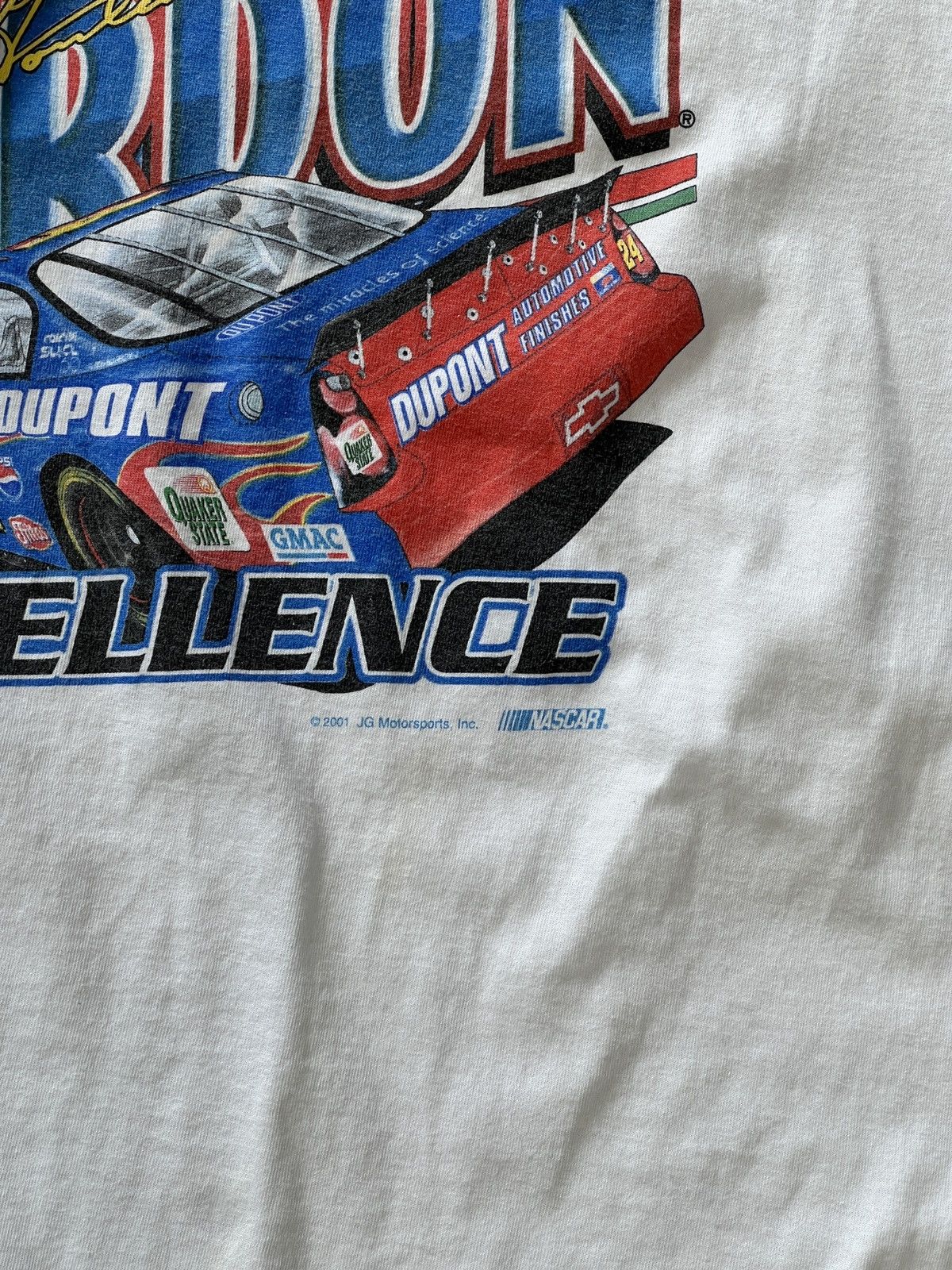 NASCAR Vintage 2001 NASCAR Jeff Gordon Racing Excellence Tee XL Size US XL / EU 56 / 4 - 7 Thumbnail