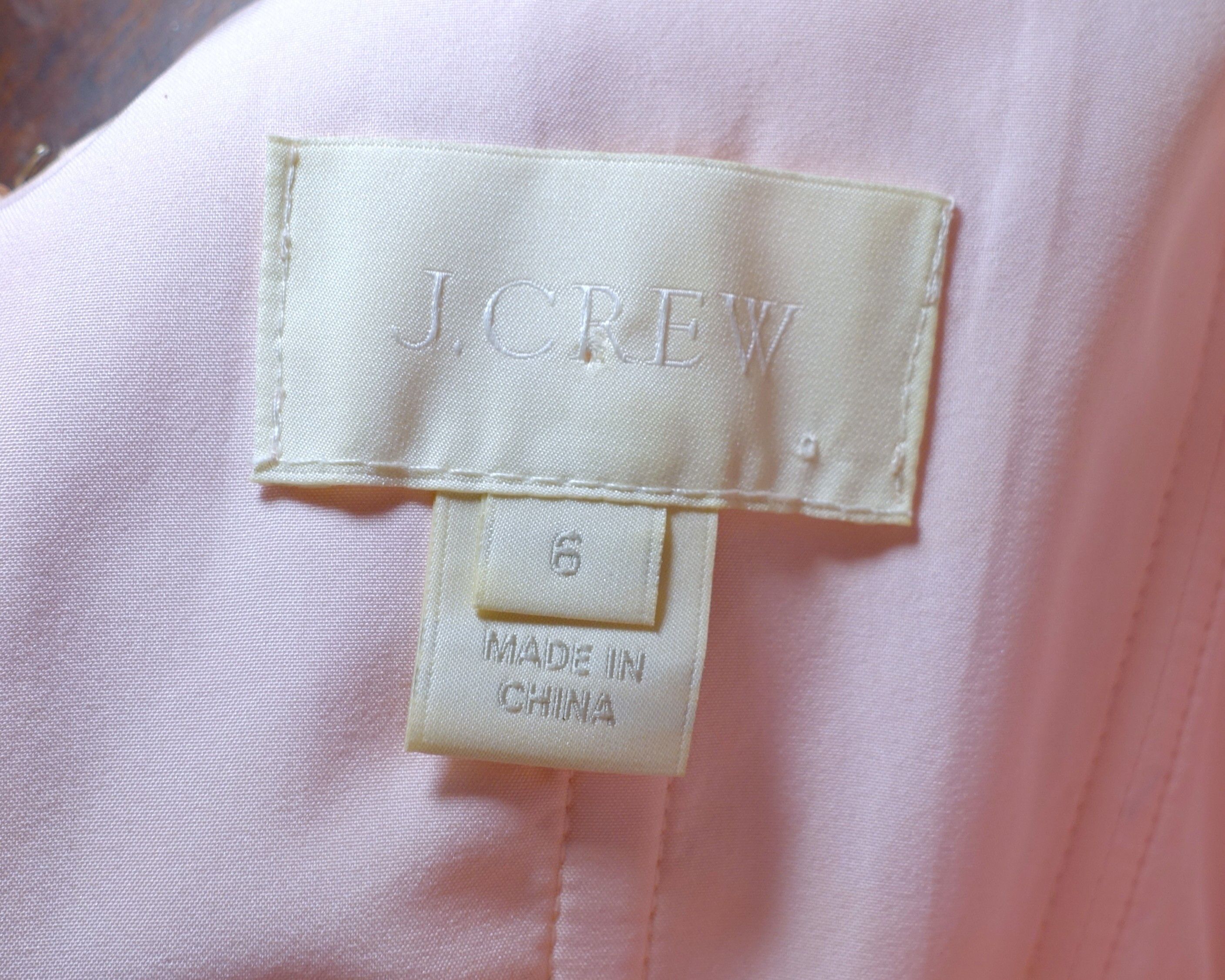 J.Crew J. Crew Light Pink Silk Party Dress 6 Size M / US 6-8 / IT 42-44 - 8 Thumbnail
