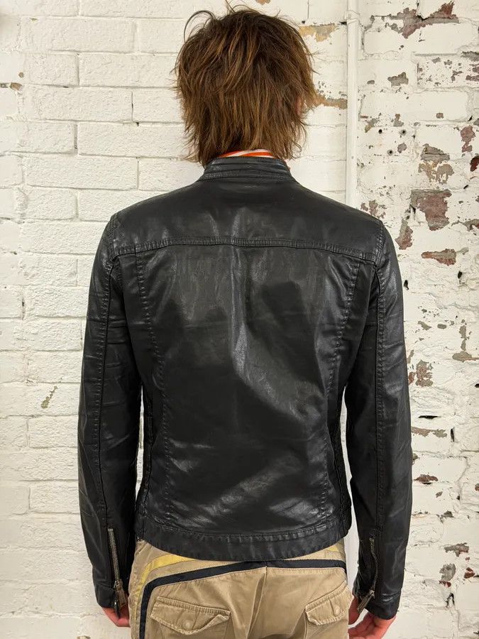 Dsquared2 AW2015 Dsquared2 Biker Waxed Black Jacket Size US M / EU 48-50 / 2 - 3 Thumbnail