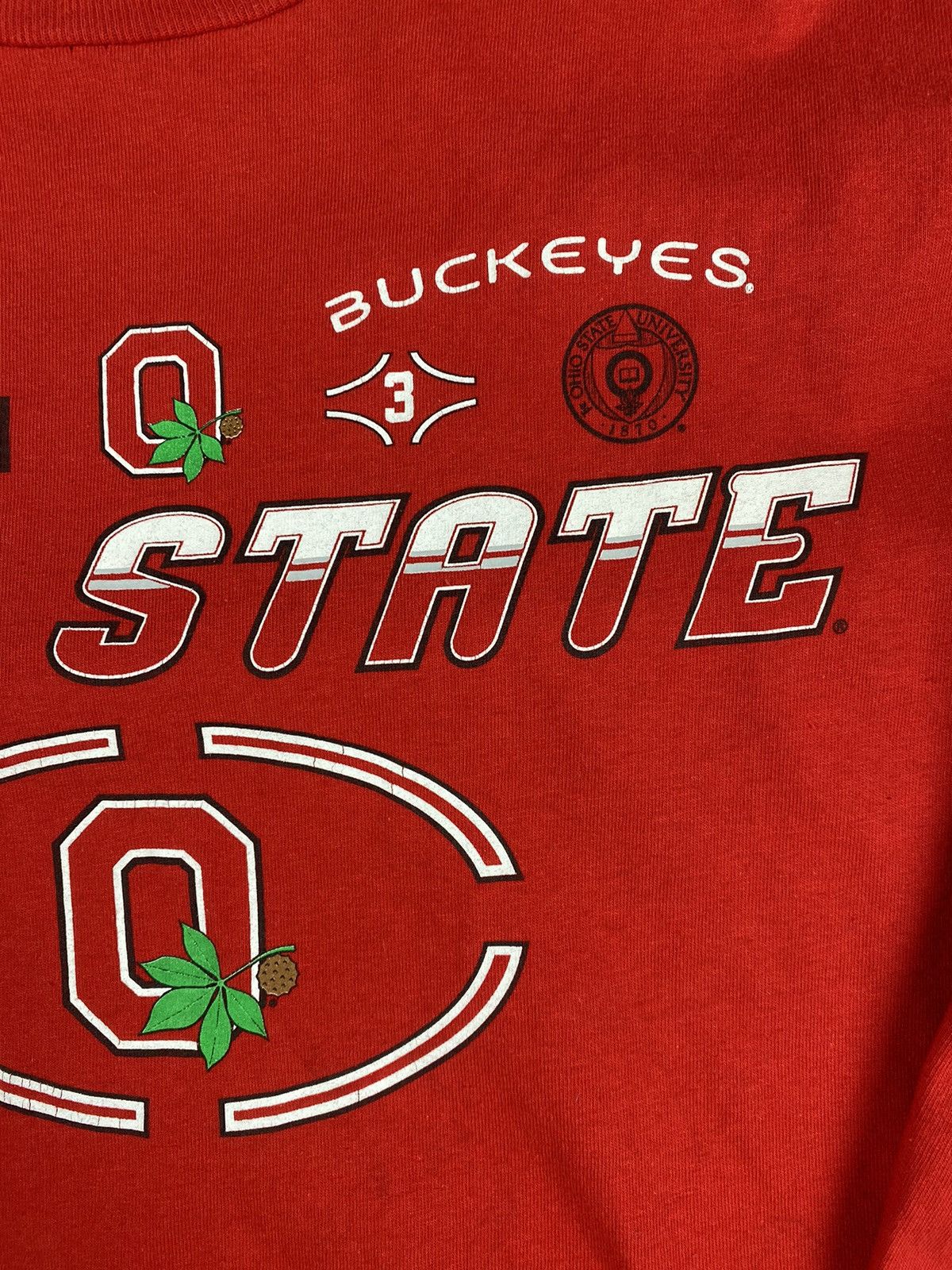 Adidas × Vintage Vintage 90s Ohio State University Buckeyes Long Sleeve Size US L / EU 52-54 / 3 - 9 Thumbnail