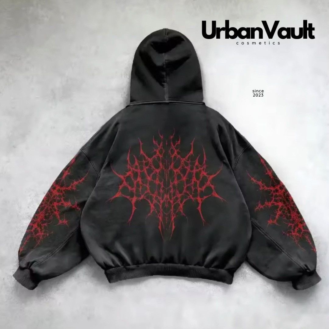Vintage Streetwear Unsex hoodie Size US XL / EU 56 / 4 - 4 Thumbnail
