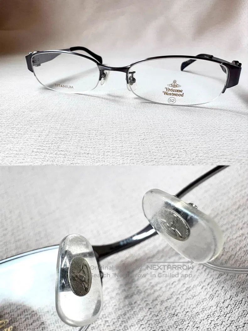 Vivienne Westwood Vivienne Westwood Vintage Skull Saturn Semi-Frame Glasses Size ONE SIZE - 6 Thumbnail