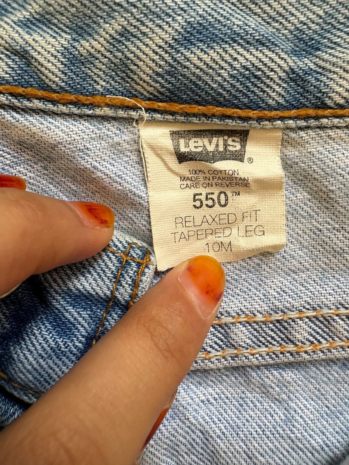 Levi's × Levi's Vintage Clothing Vintage 90s Levis 550 Mud Wash Distressed Short Jeans Size US 27 - 12 Thumbnail