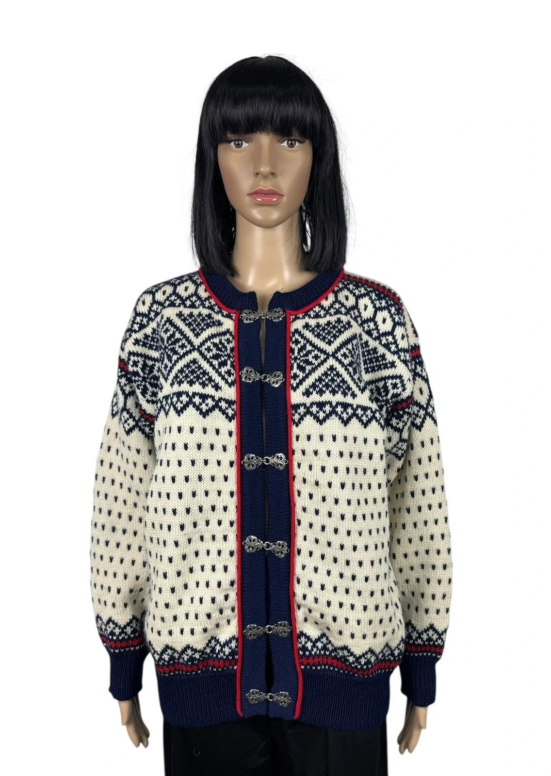 Dale Of Norway Dale Of Norway Fair Isle Handknit Cardigan Wool size L Size L / US 10 / IT 46 - 1 Thumbnail