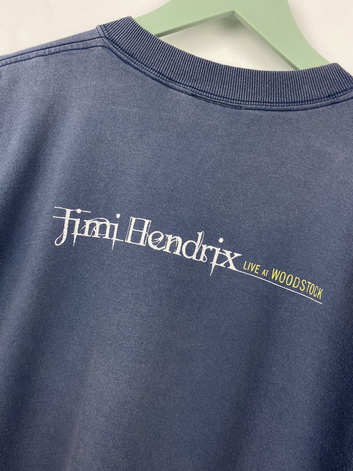 Band Tees Vintage Jimi Hendrix Live At Woodstock 2000 T Shirt Cobain Size US M / EU 48-50 / 2 - 7 Thumbnail