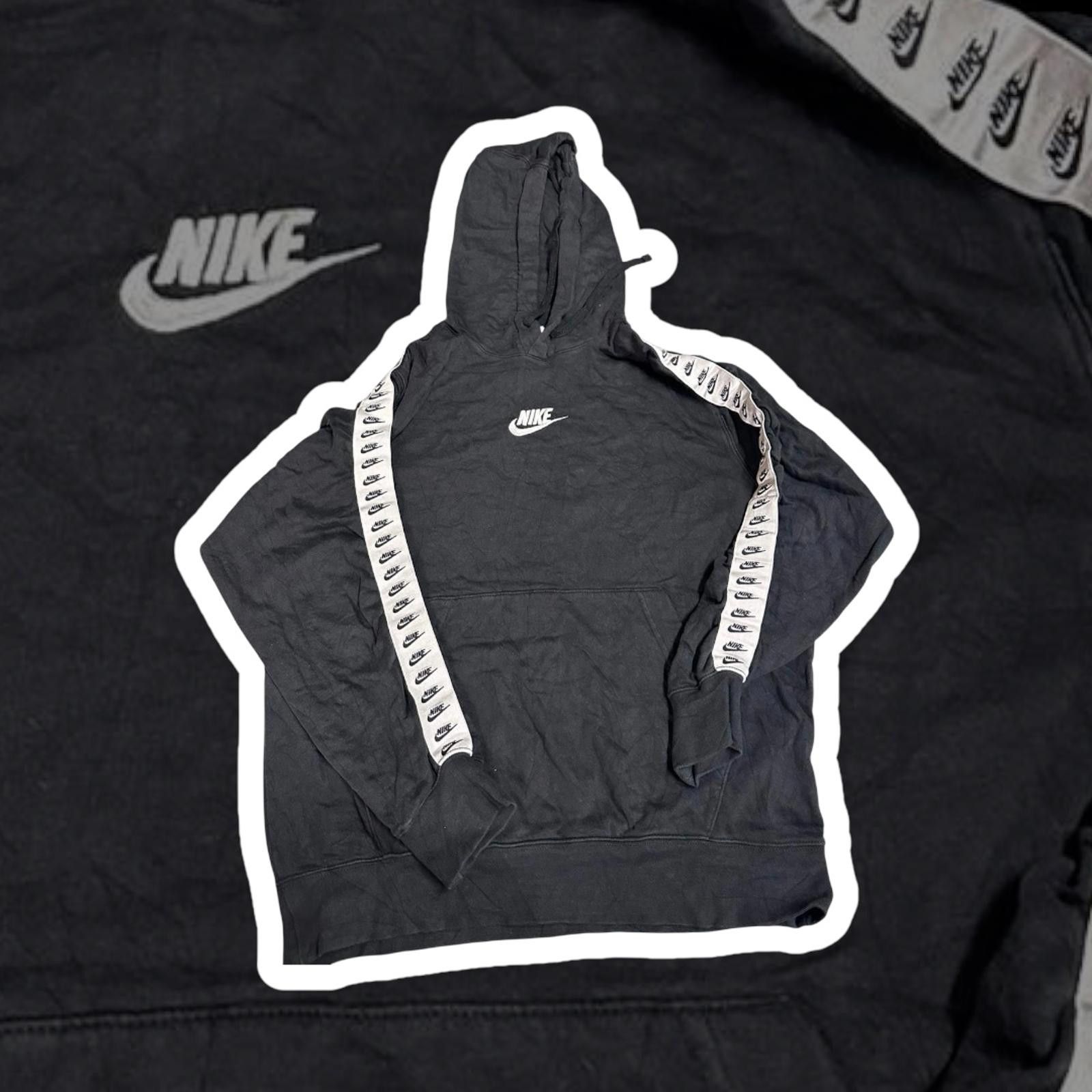 Nike Logo Hoodie with Tape Stripes