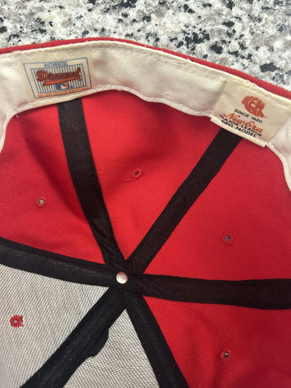 New Era Vintage Cincinnati reds fitted hat 7 5/8 Size ONE SIZE - 3 Thumbnail