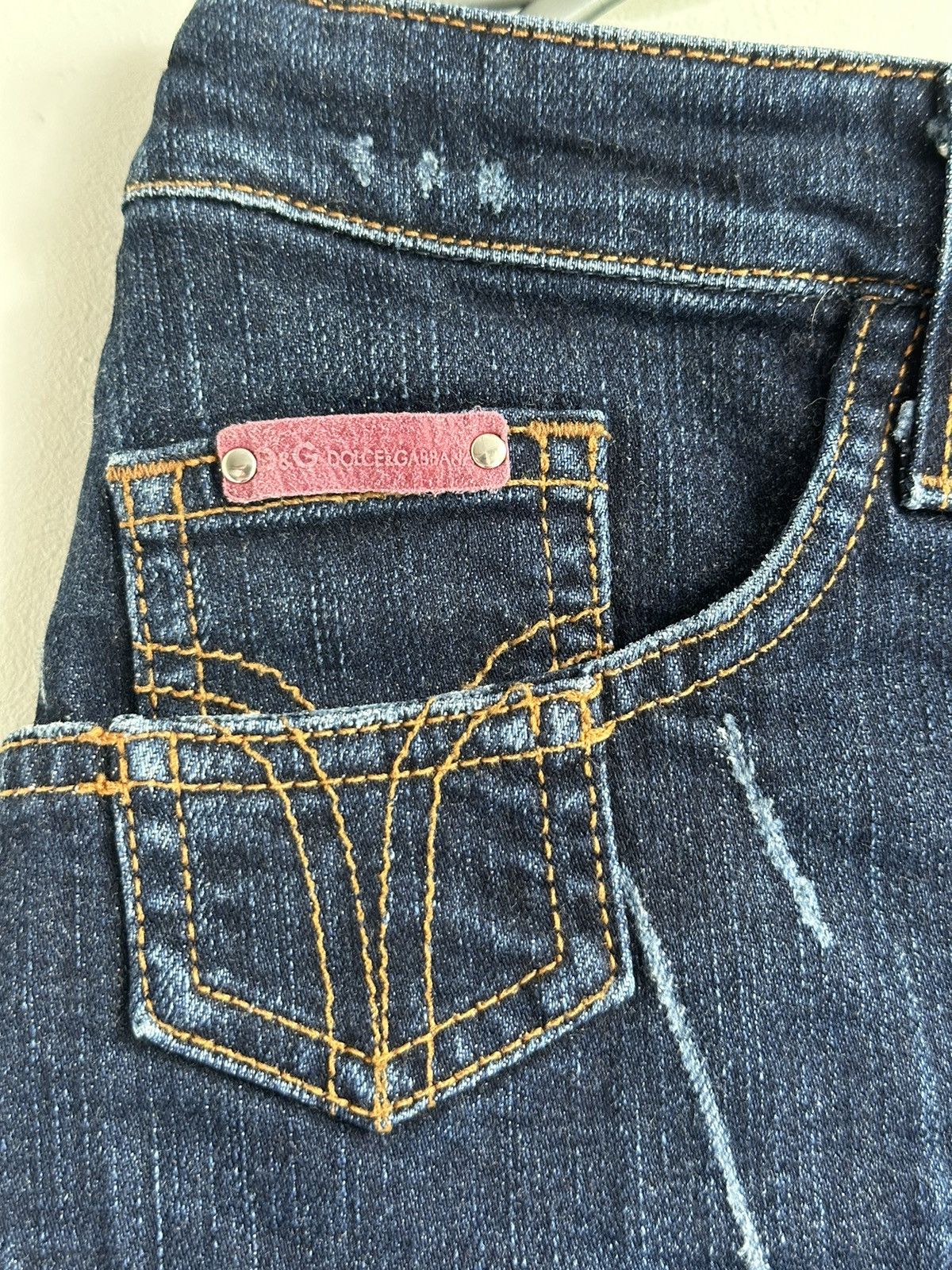 Dolce & Gabbana VTG Dolce & Gabbana Denim Pockets Mini Skirt Blue Size IT 44 Size 30" / US 8 / IT 44 - 5 Thumbnail
