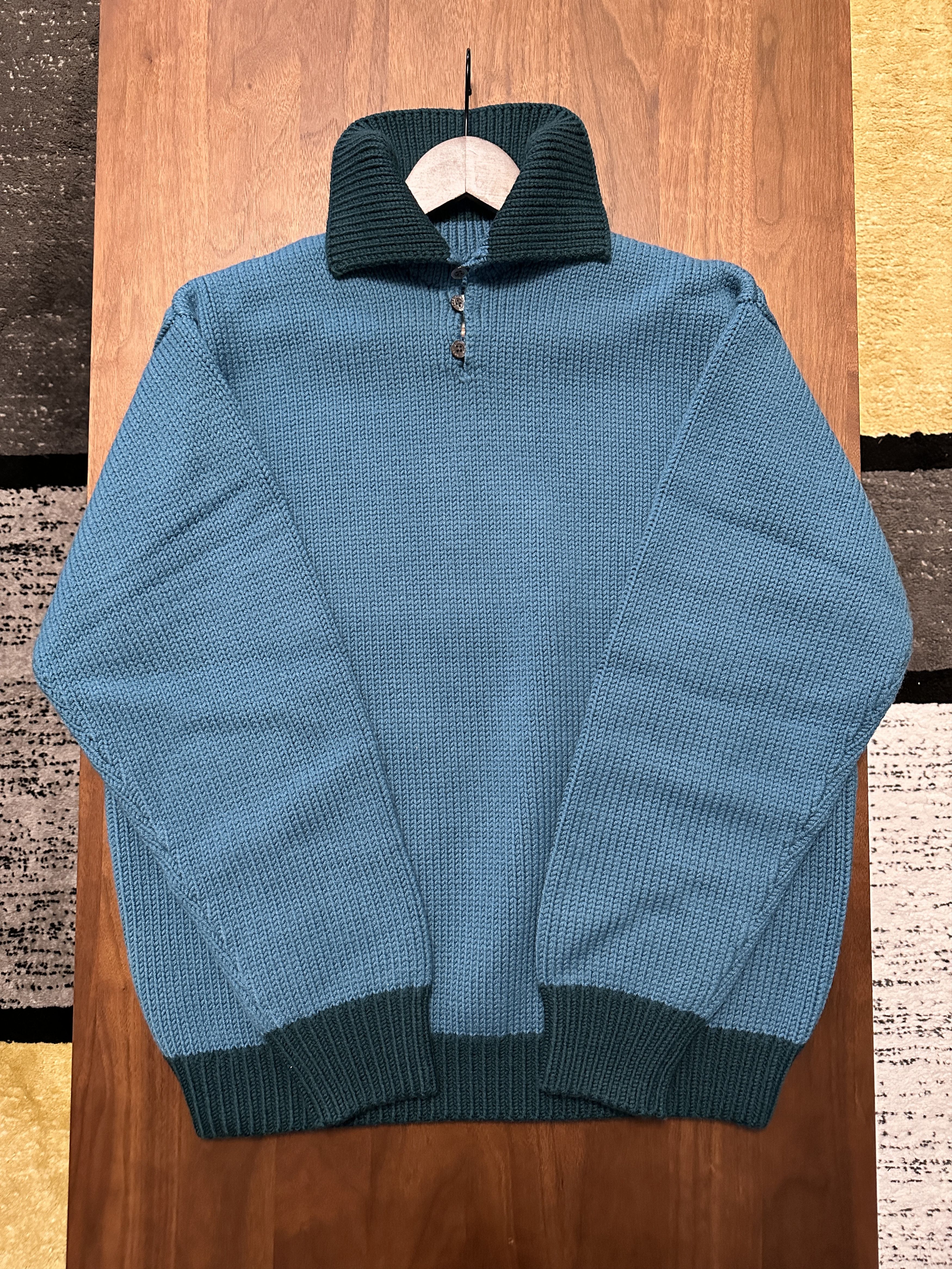 Aime Leon Dore Blue Button Turtleneck Size US M / EU 48-50 / 2 - 3 Thumbnail