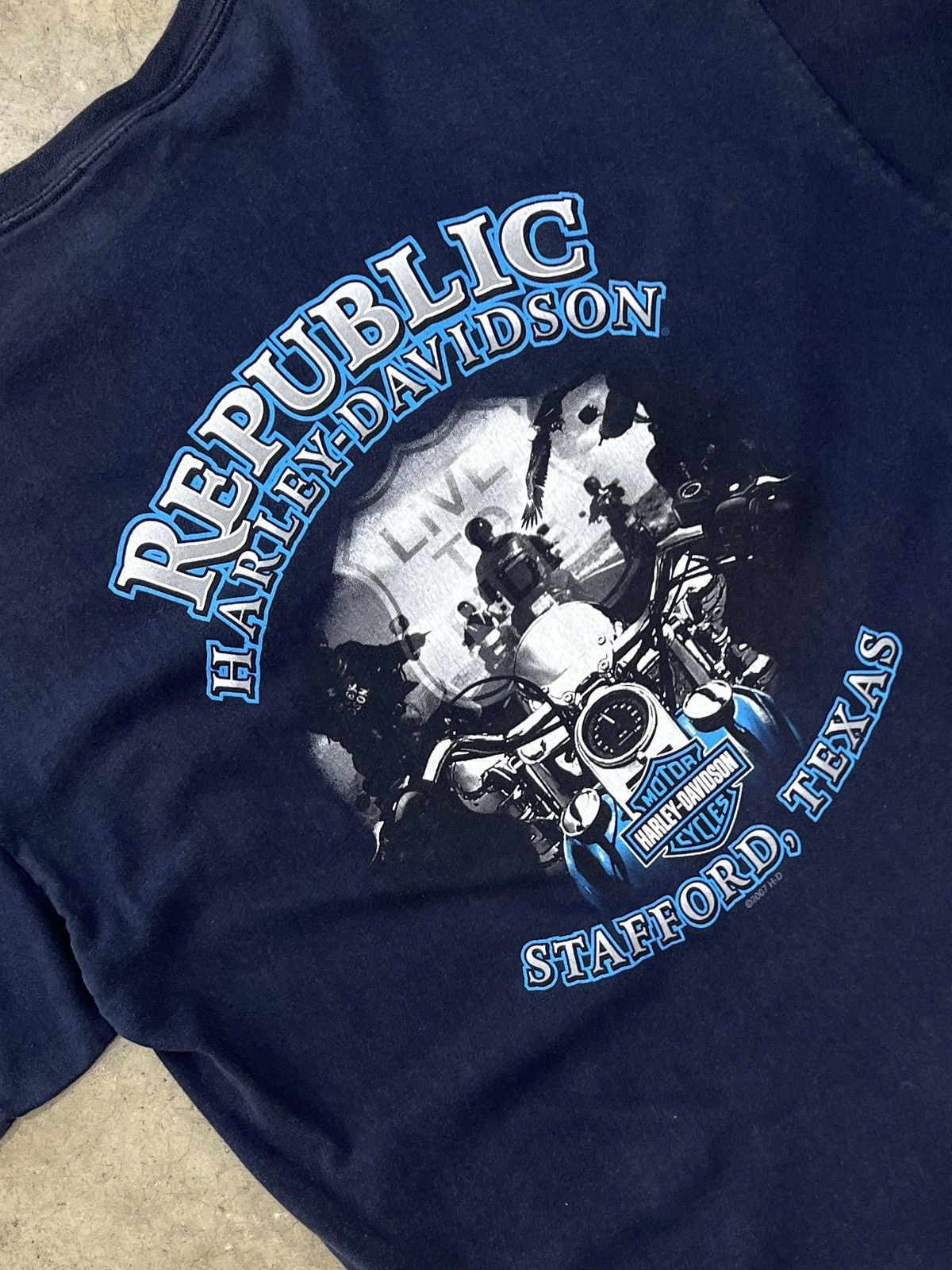 Harley Davidson Vintage Harley Davidson Thunder Turn It Up Motorcycle XXL Size US XXL / EU 58 / 5 - 4 Thumbnail