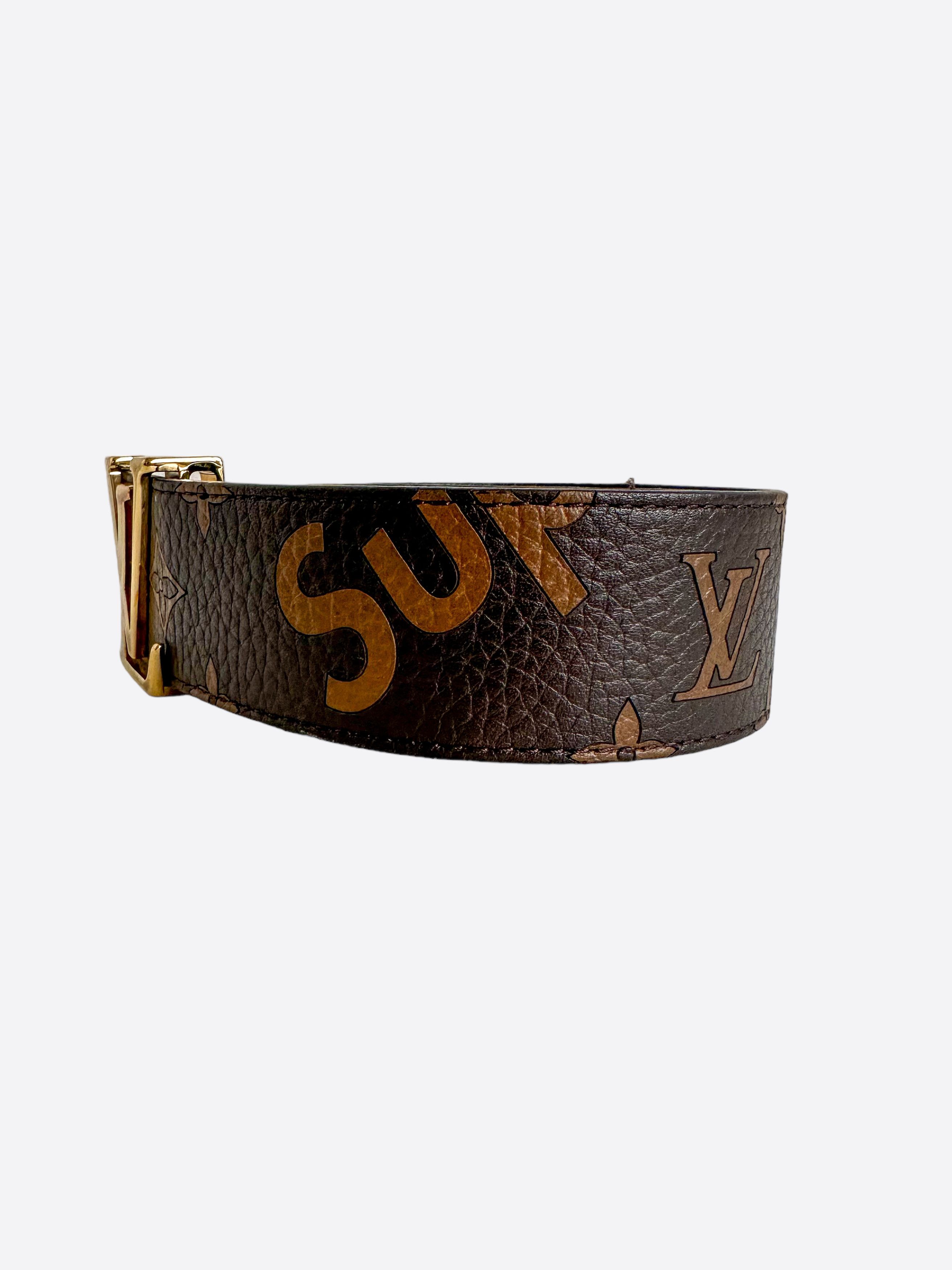 Louis vuitton supreme belt real best sale