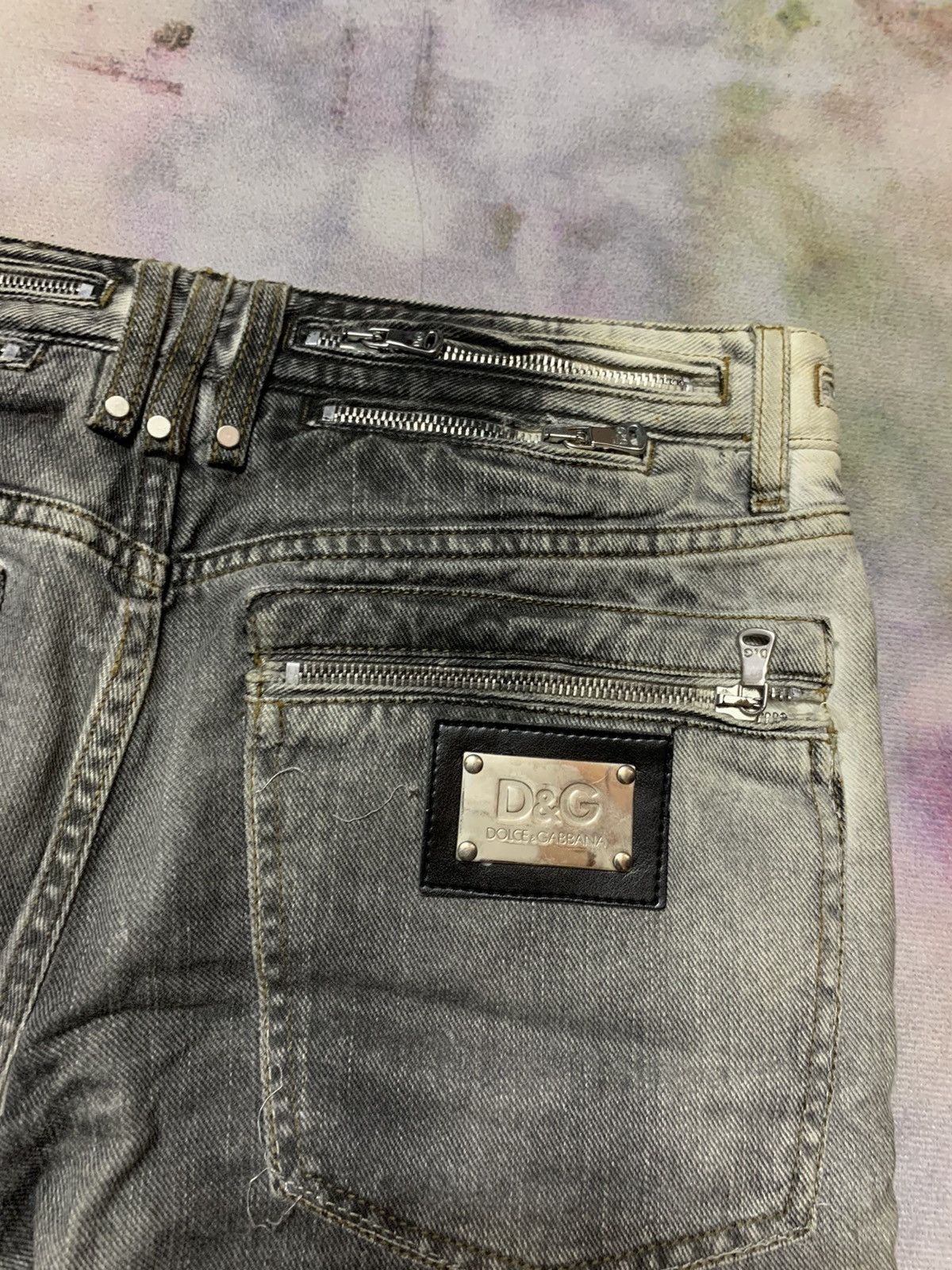 Dolce & Gabbana Dolce Gabbana Bondage Stone Wash Tight Slim Fit Denim Size US 30 / EU 46 - 12 Thumbnail