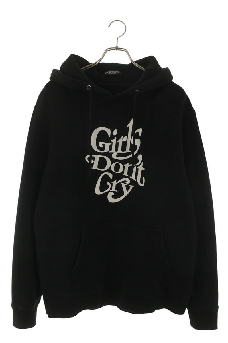 パーカー UNDERCOVER girls don't cry HOODE BLACK L Undercover Undercover x Girls Don't Cry Logo Print Hoodie Black