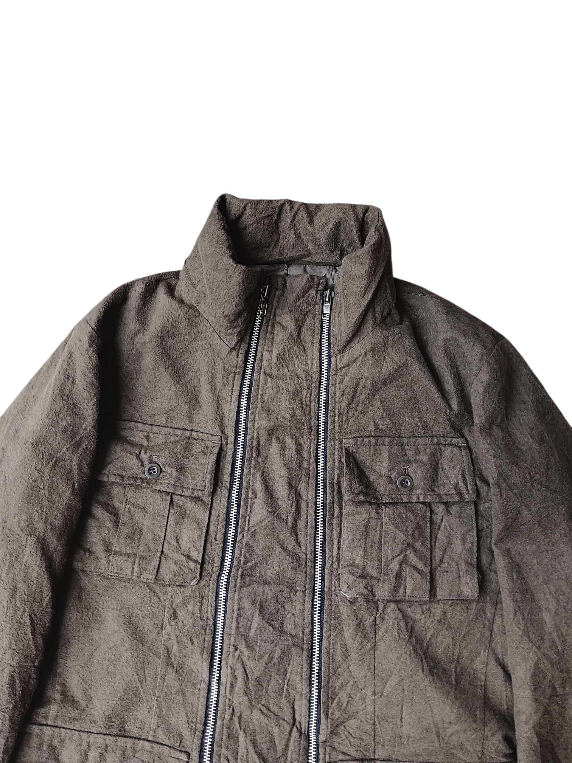 Japanese Brand BATSU BOYS wool zipper multi pocket jacket Size US M / EU 48-50 / 2 - 3 Thumbnail