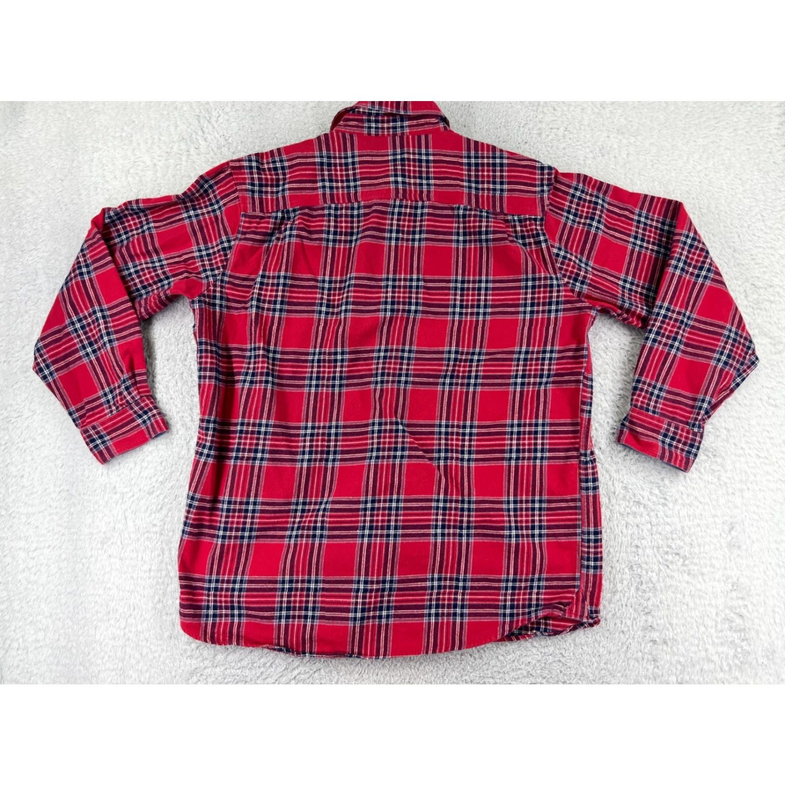 Vintage VINTAGE Backpacker Shirt Mens 2XL Red Plaid Flannel 100% Cotton Pockets Button Up Size US XXL / EU 58 / 5 - 2 Thumbnail